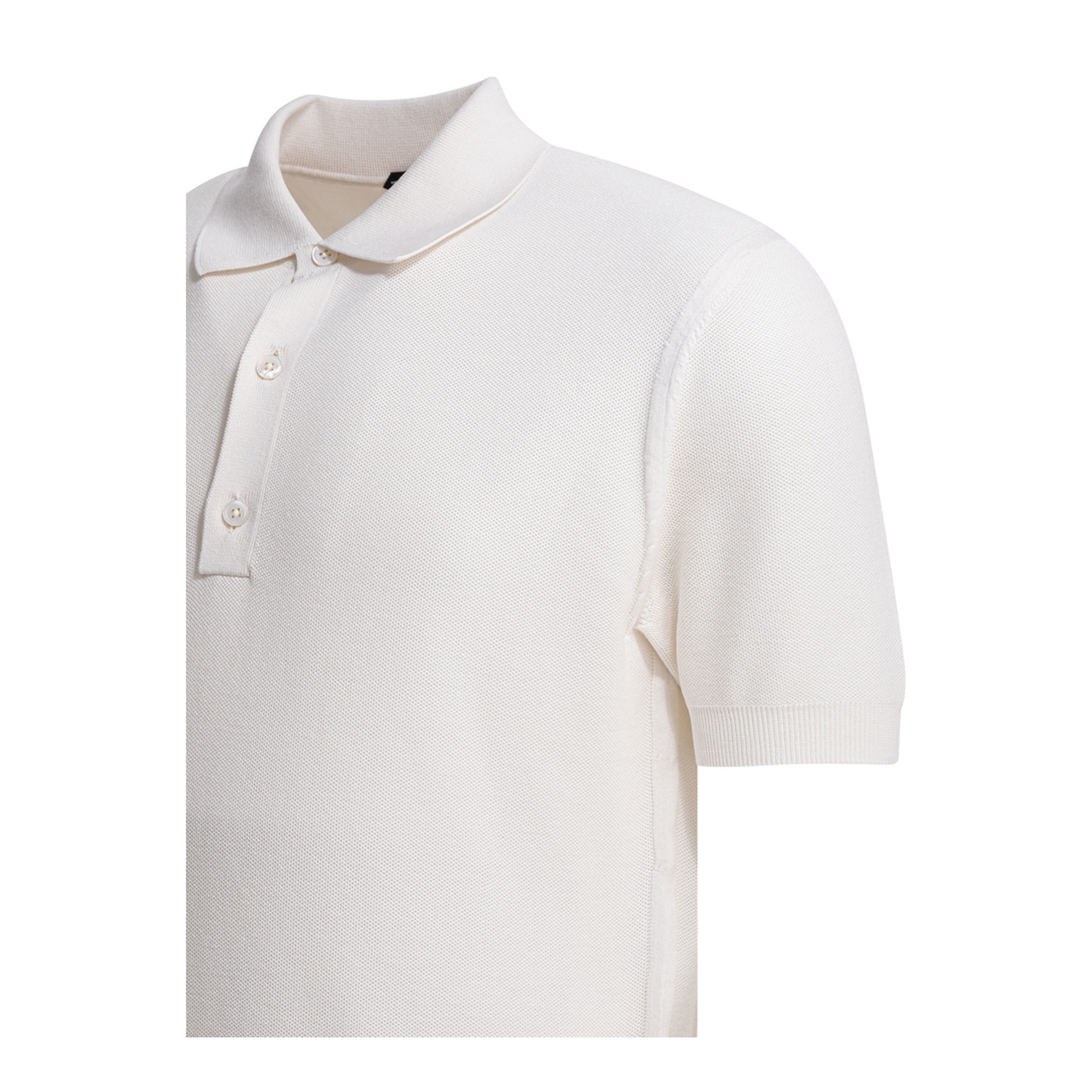 Silk And Cotton Pique Polo Shirt - Image 4