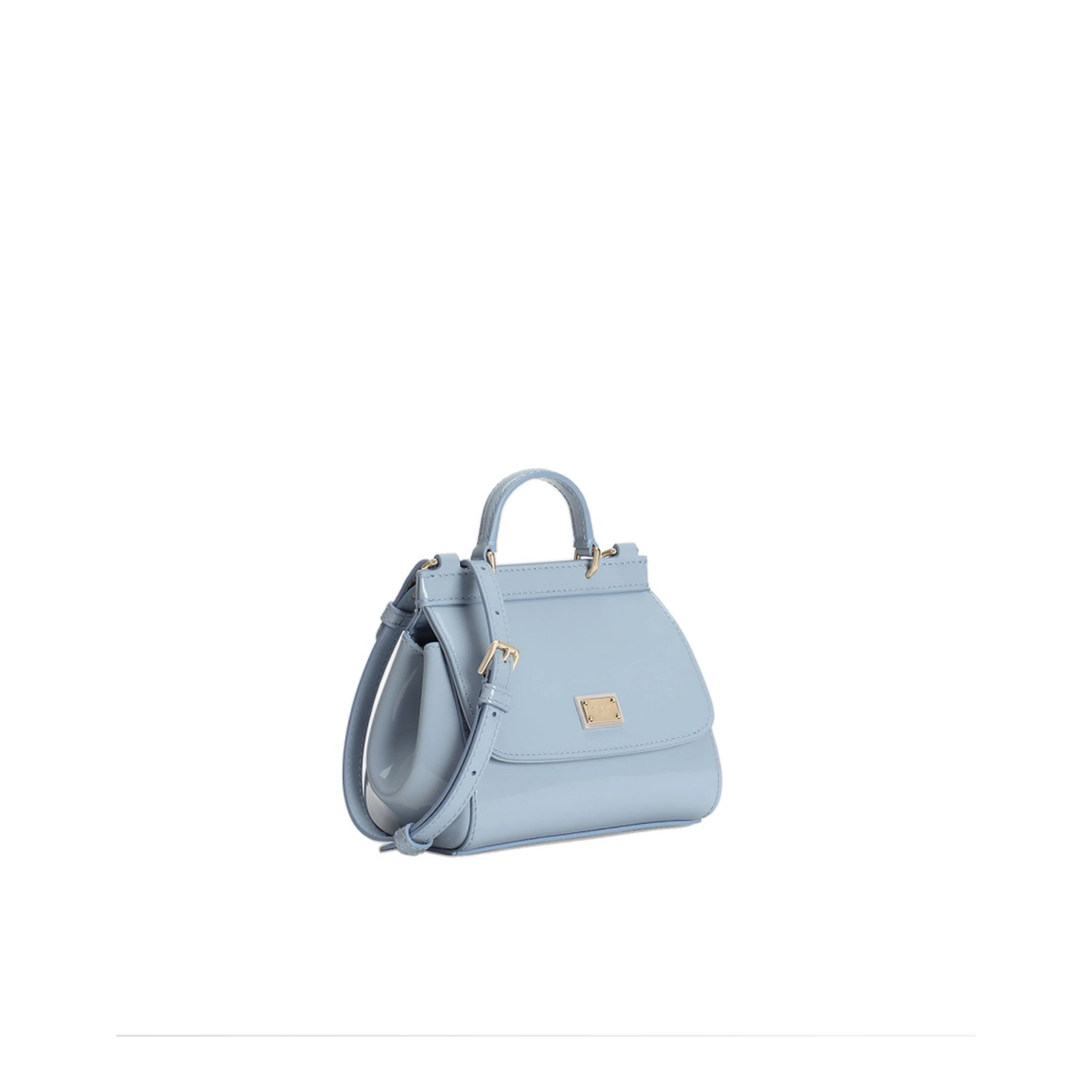 Sicily Kids Calfskin Top-Handle Bag - Azure - Image 2