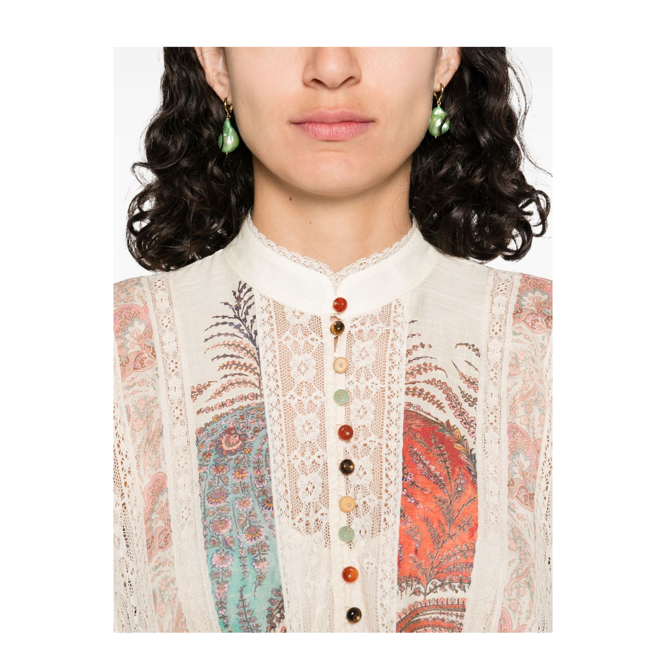 Rhiannon Printed Cotton Mini Dress - Image 2