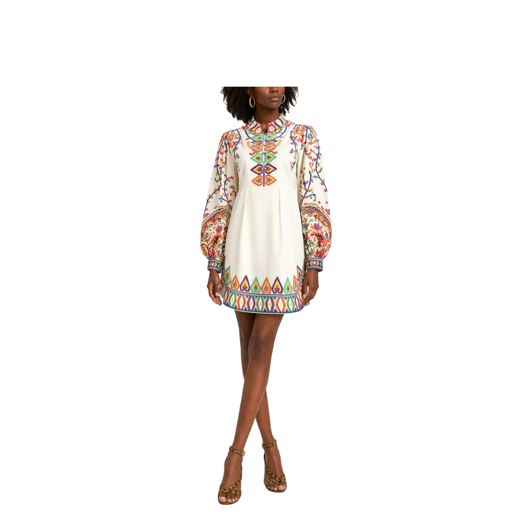 Printed Poplin Dress - Image 2