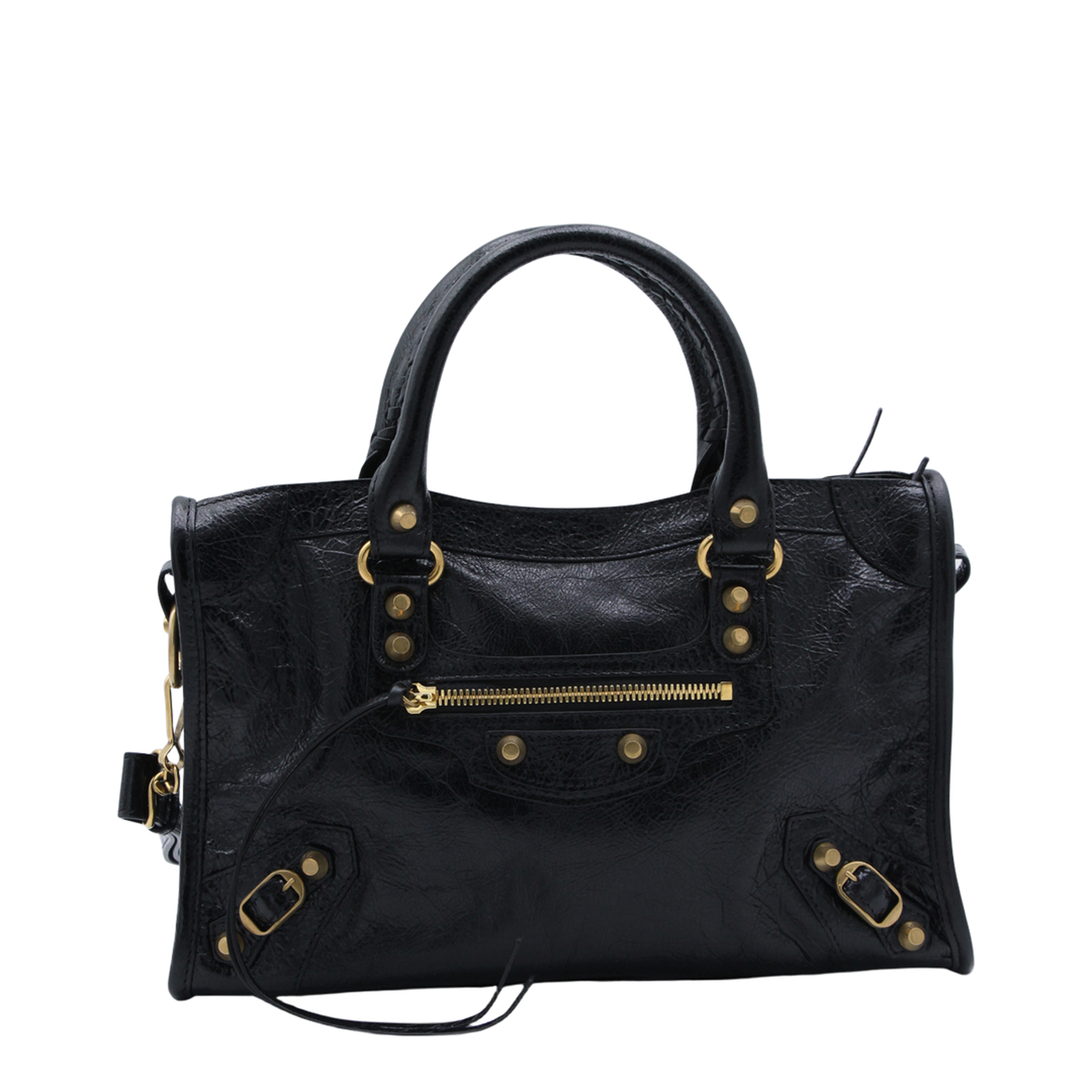 Le City Small Arena Storico Lambskin Shoulder Bag - Black - Image 2