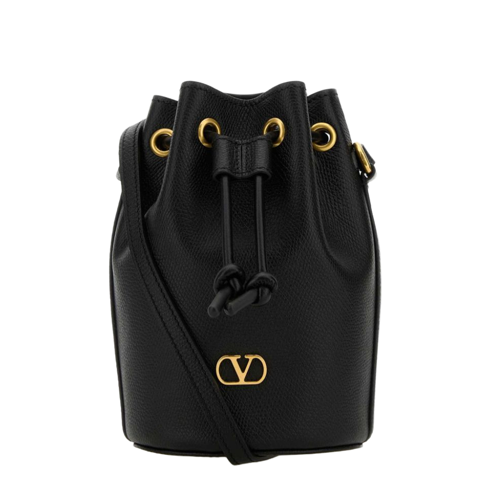 Mini Leather Bucket Bag - Image 1