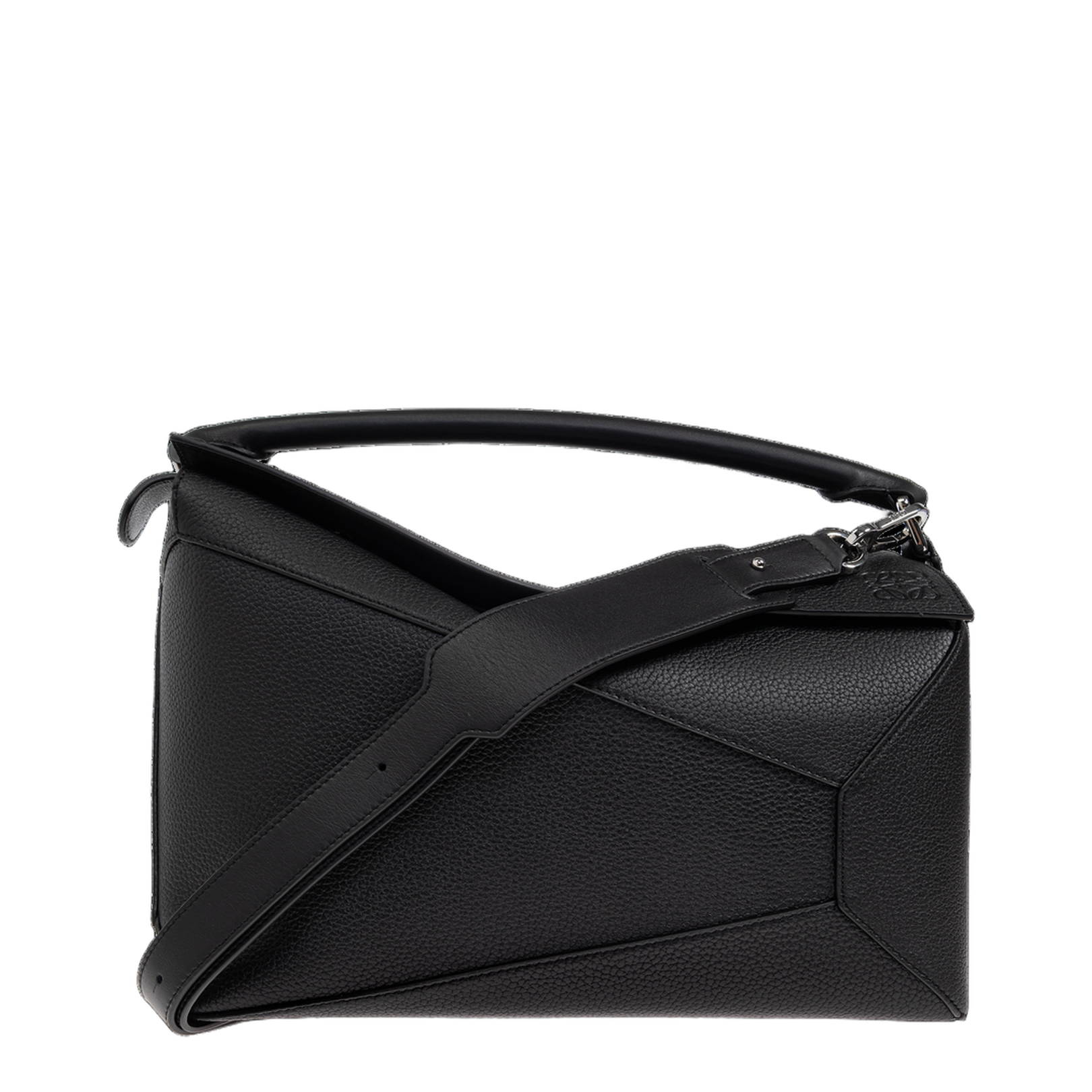 Puzzle Edge Large Calfskin Bag - Black - Image 1