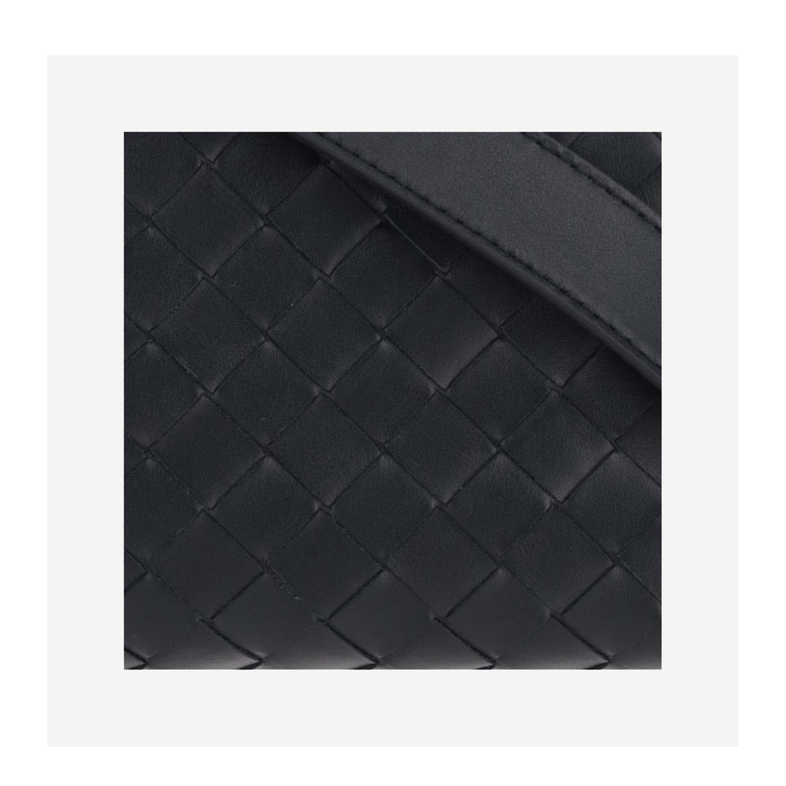 Intrecciato Leather Camera Bags - Black - Image 4