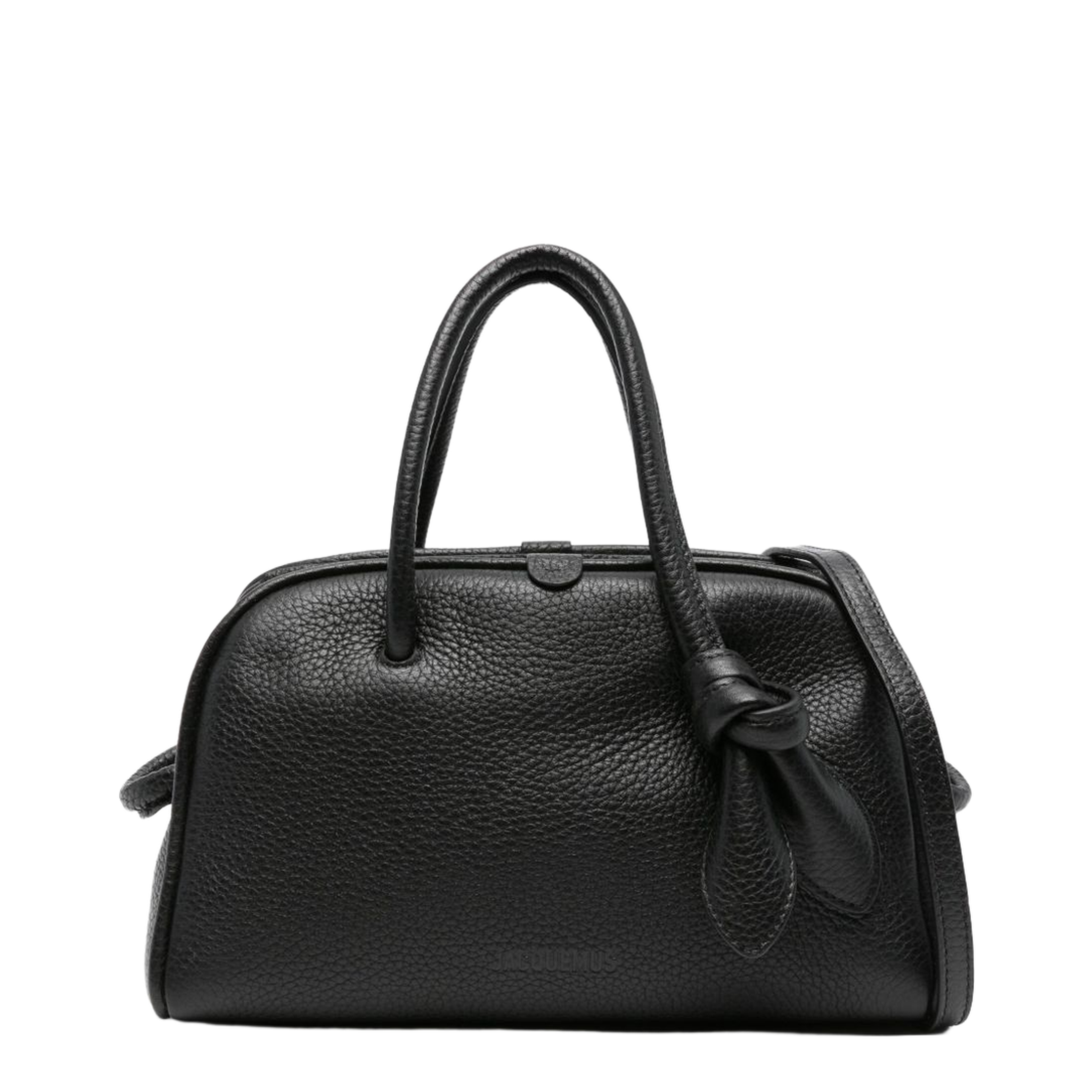 Le Petit Turismo Grained Calfskin Bowling Bag - Black - Image 1