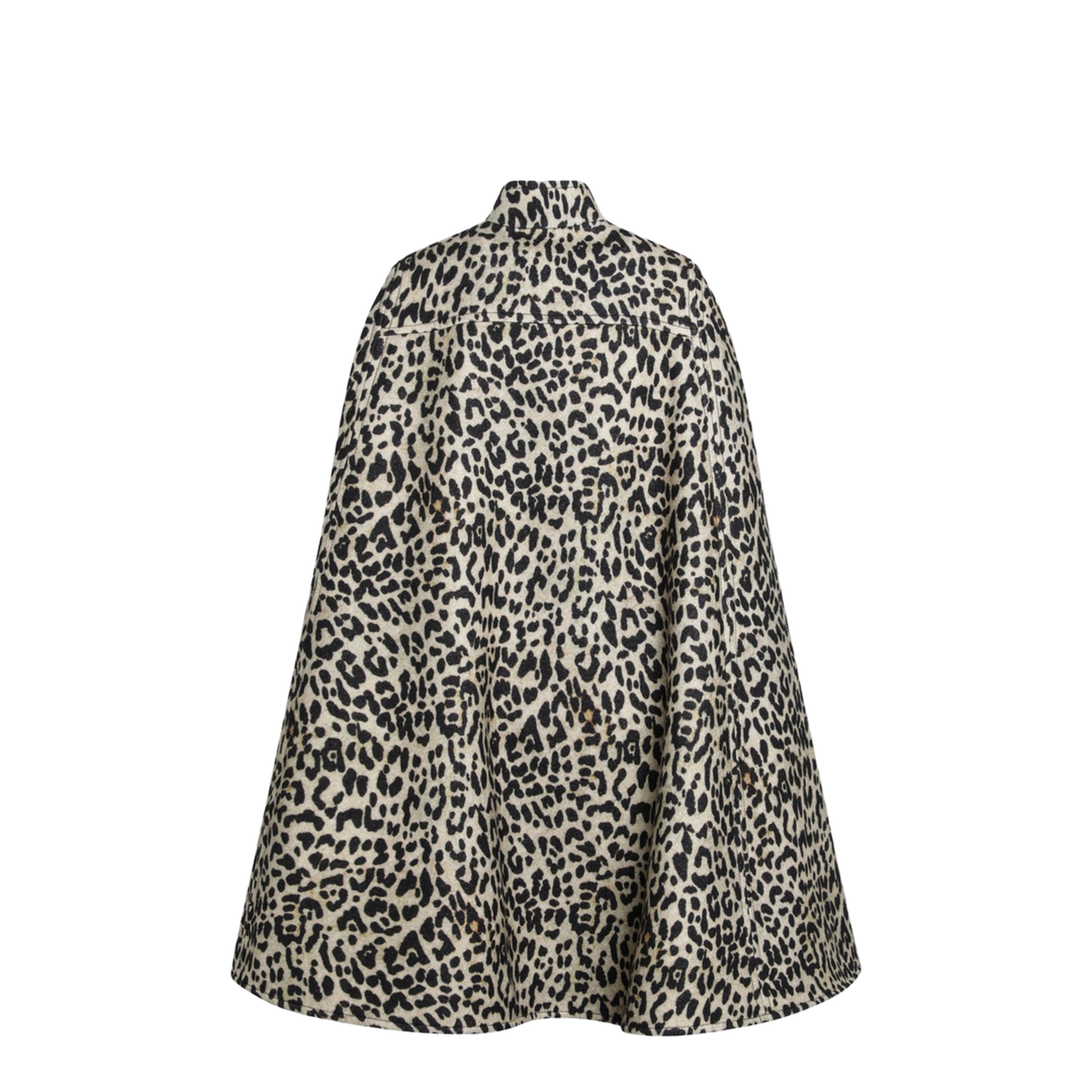 Cape In Wool Animal Print - Image 2