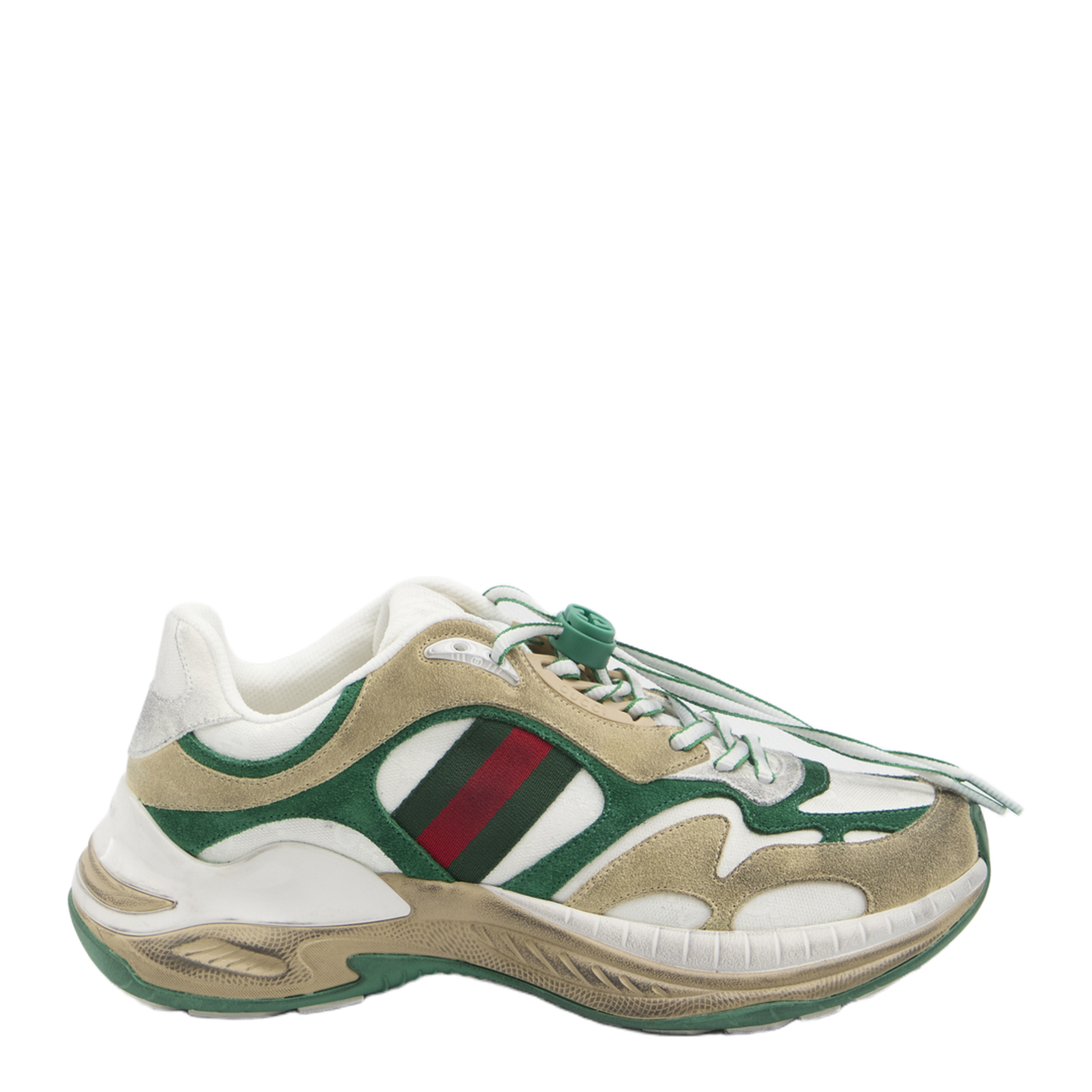 Drawstring Leather Sneakers - Image 1