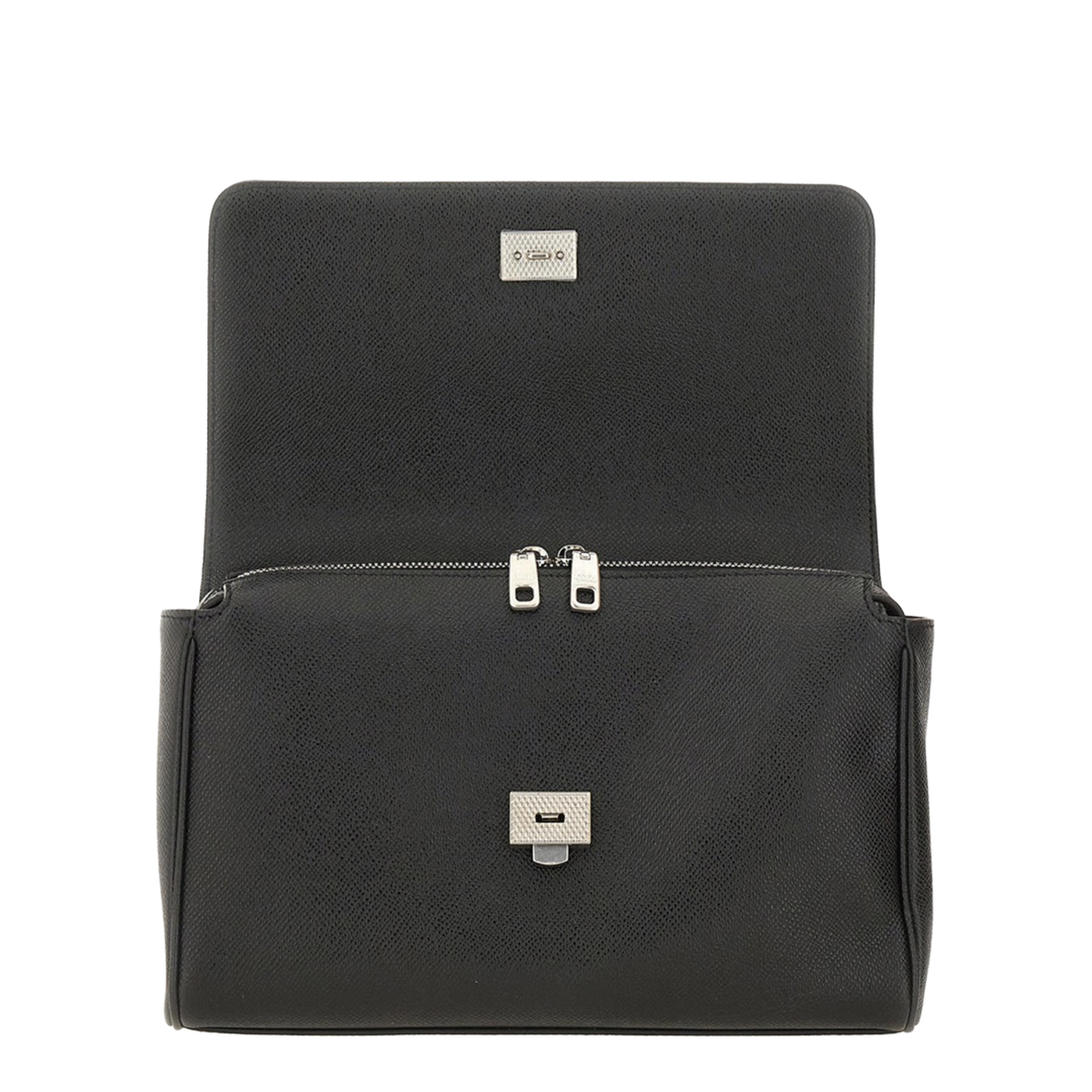 Leather Tote Bag In Black - Image 5