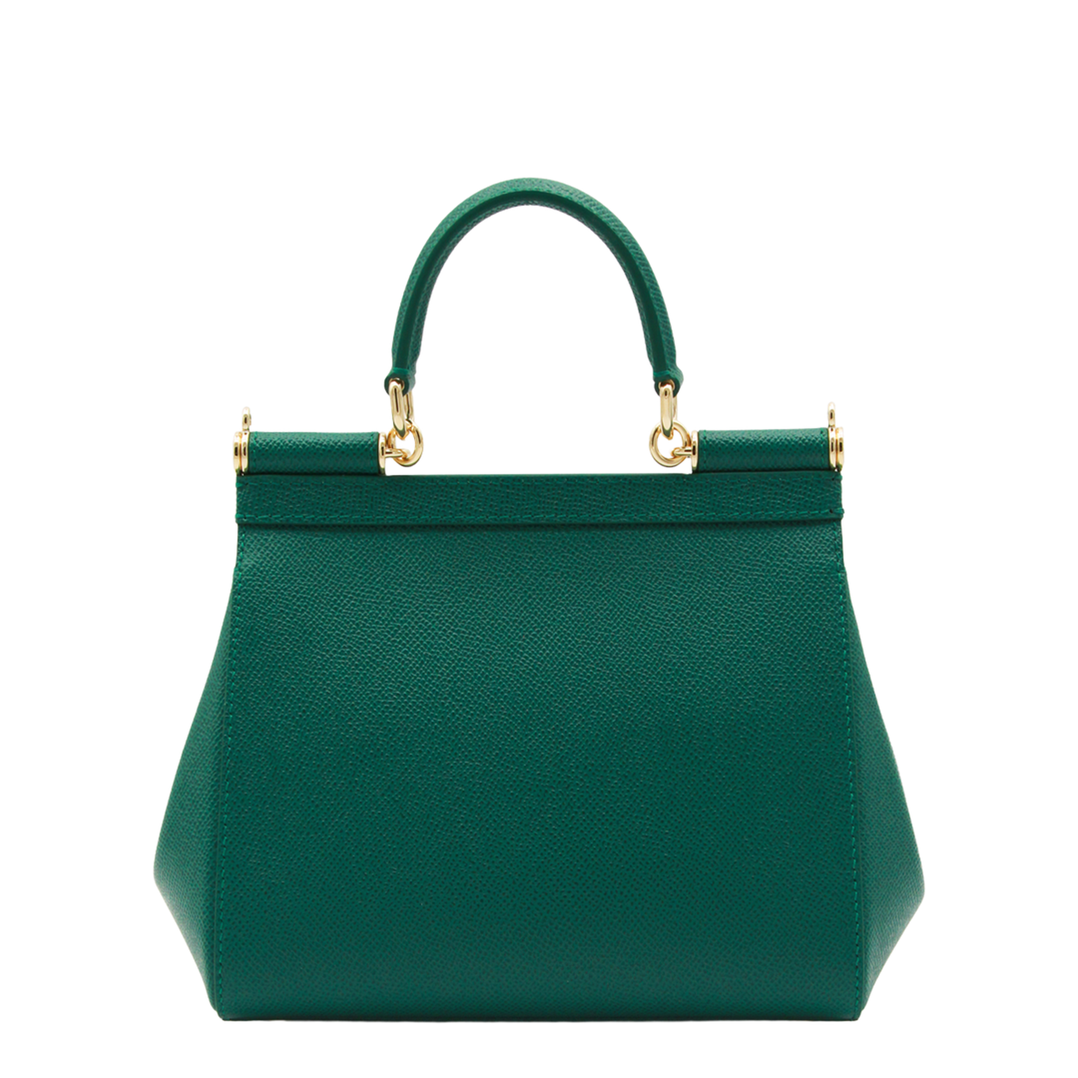Sicily Medium Calfskin Handbag - Emerald Green - Image 5