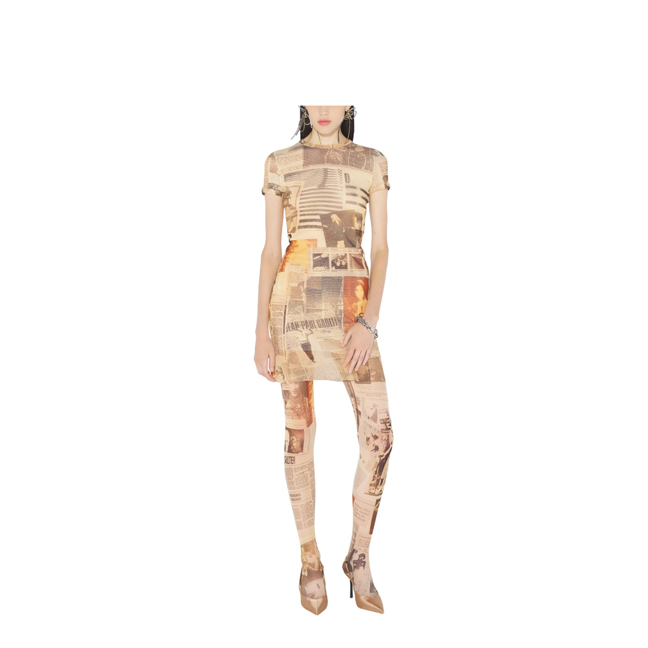 Journal Print Dress - Image 2
