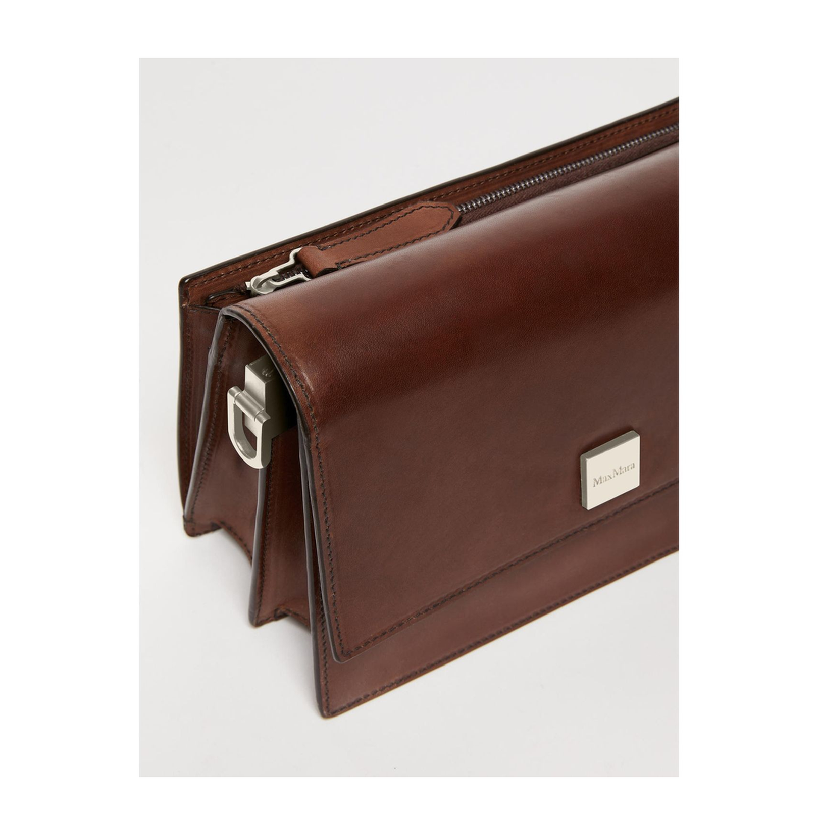 Biancaroughs Small Leather Crossbody Bag Brown - Image 4