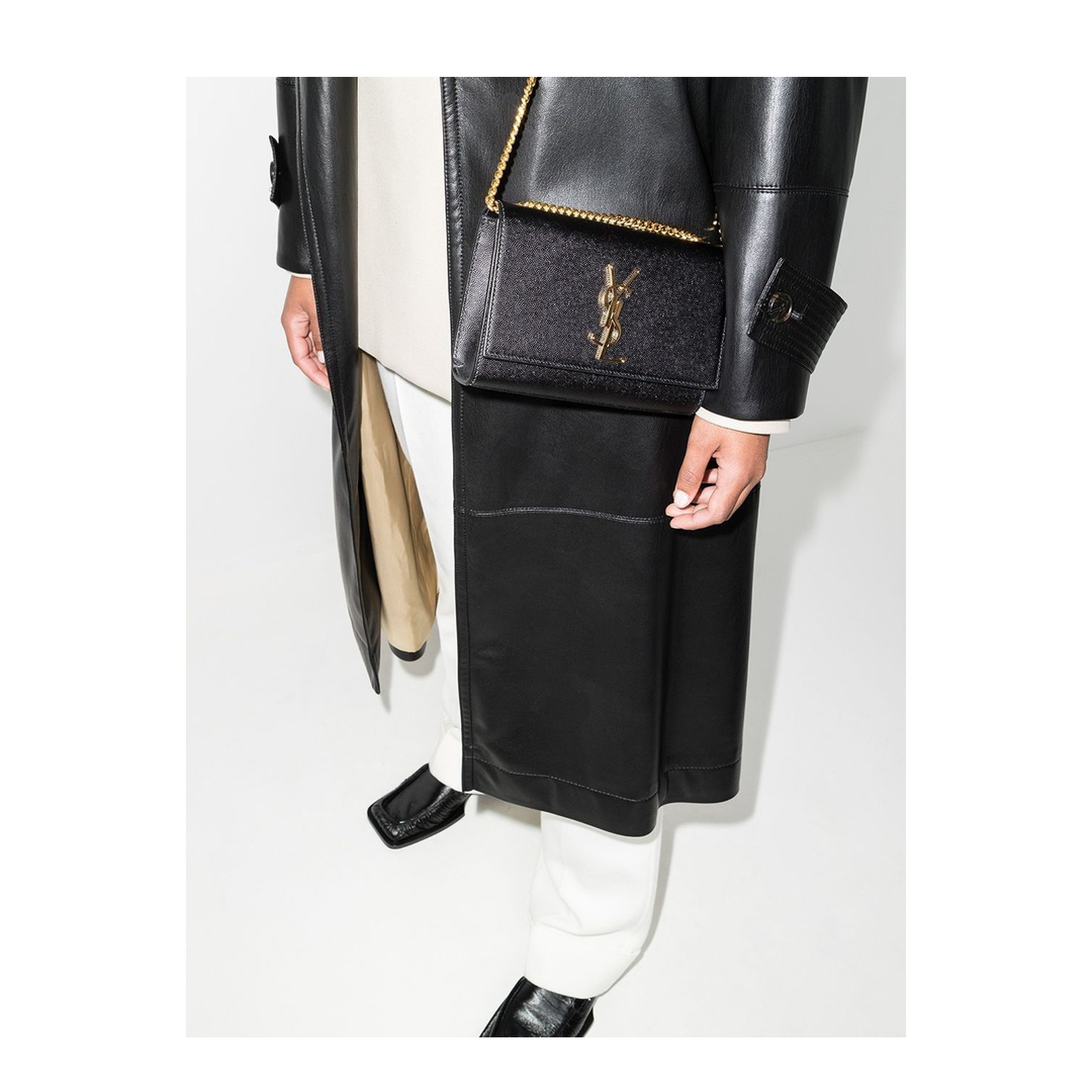 Kate Small Leather Crossbody Bags - Black - Image 2