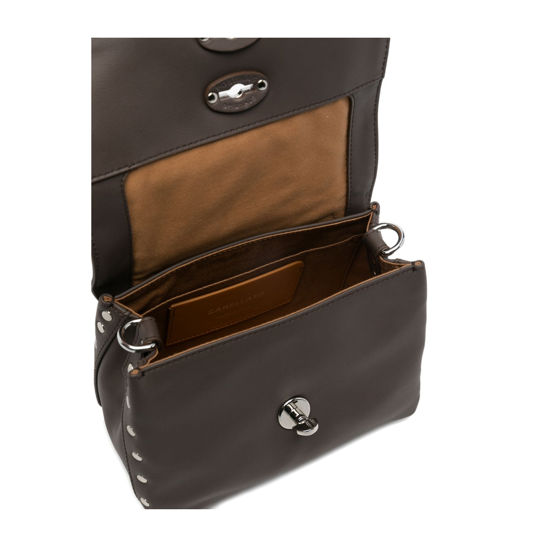 Postina Baby Calfskin Top-Handle Bag - Brown - Image 4
