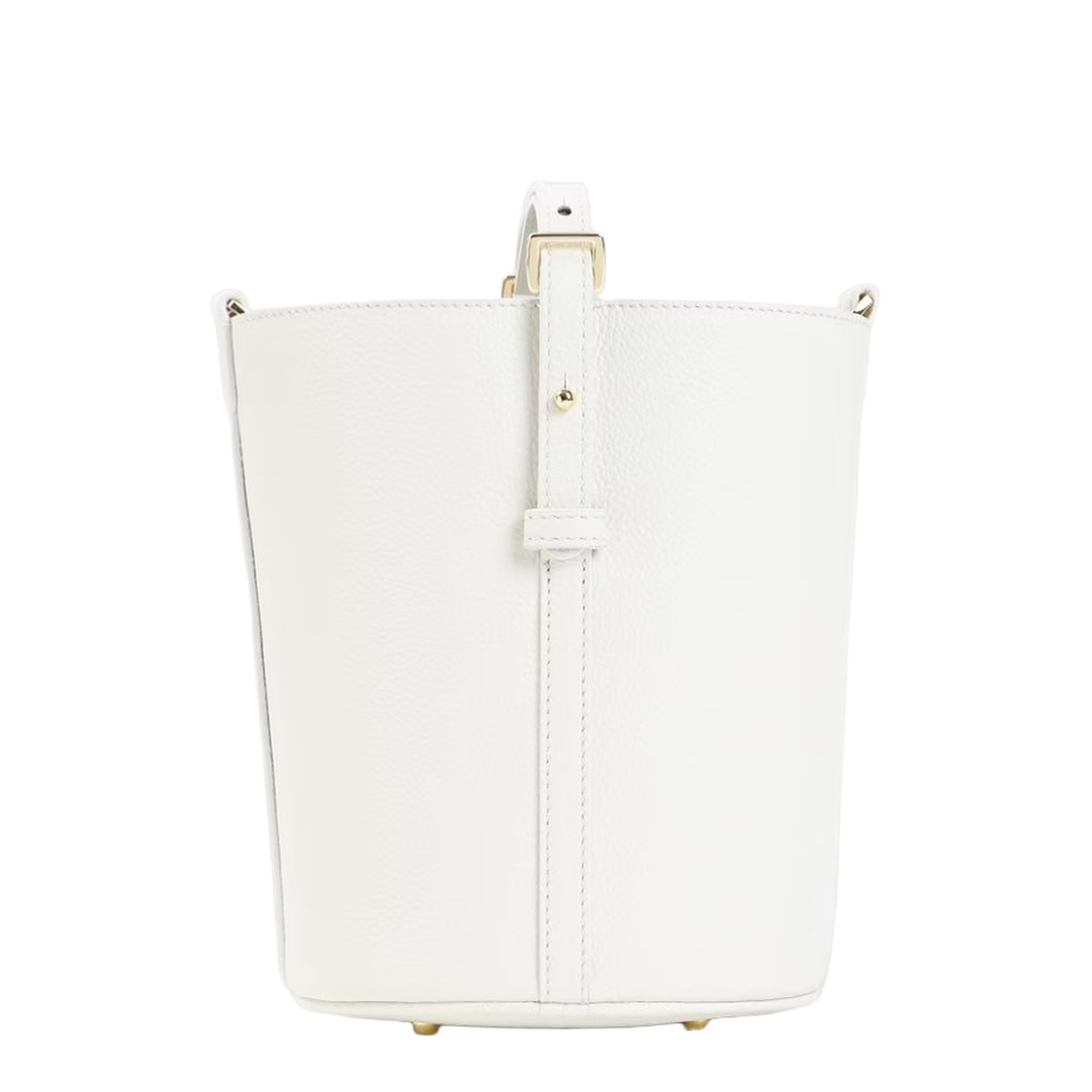 JP Small Calf Leather Bucket Bag - White - Image 2