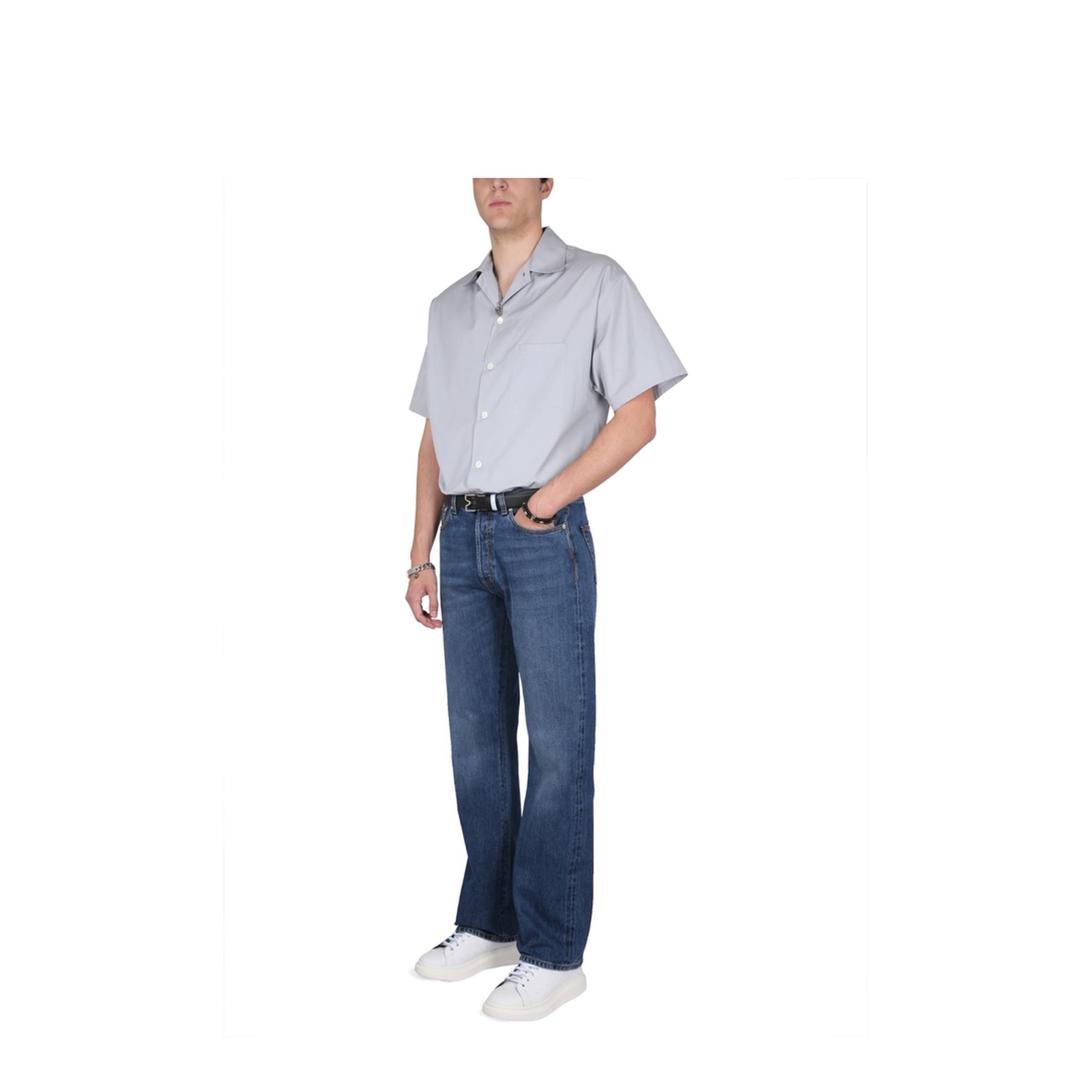 Grey Poplin Shirt - Image 2