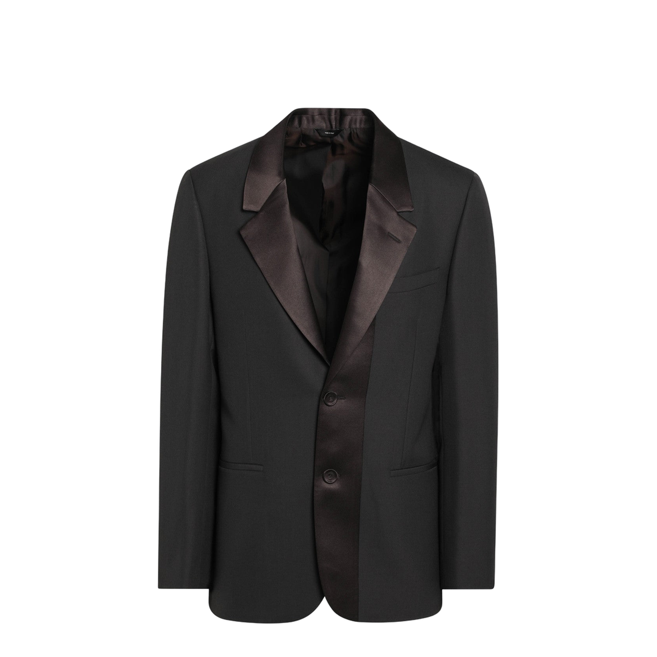 Brown Wool Crêpe Blazer - Image 1