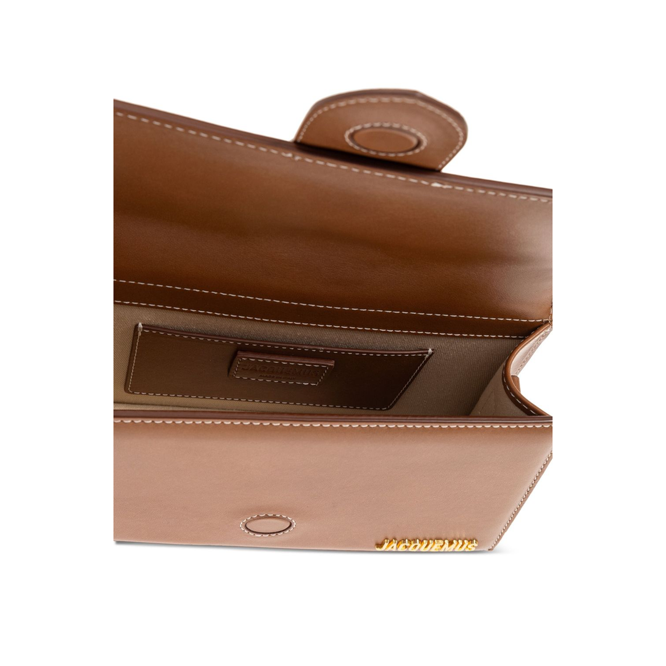 Bambino Large Calfskin Top-Handle Bag - Light Brown - Image 5