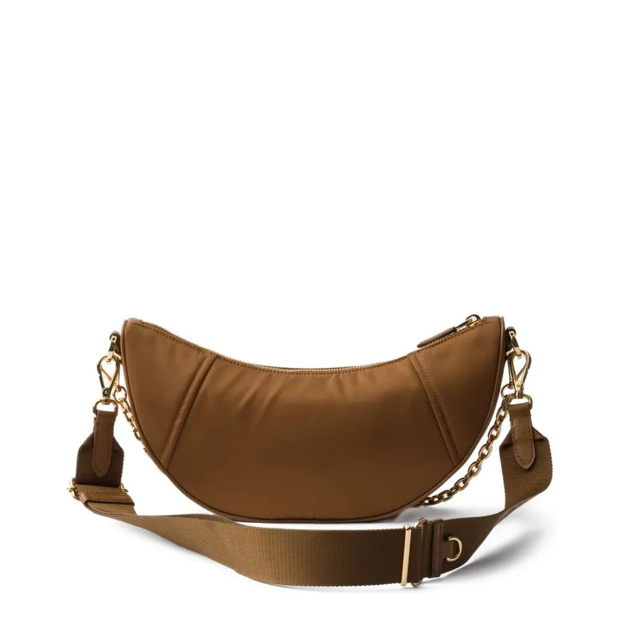 Demi-lune Re-Nylon Shoulder Bag - Brandy - Image 3