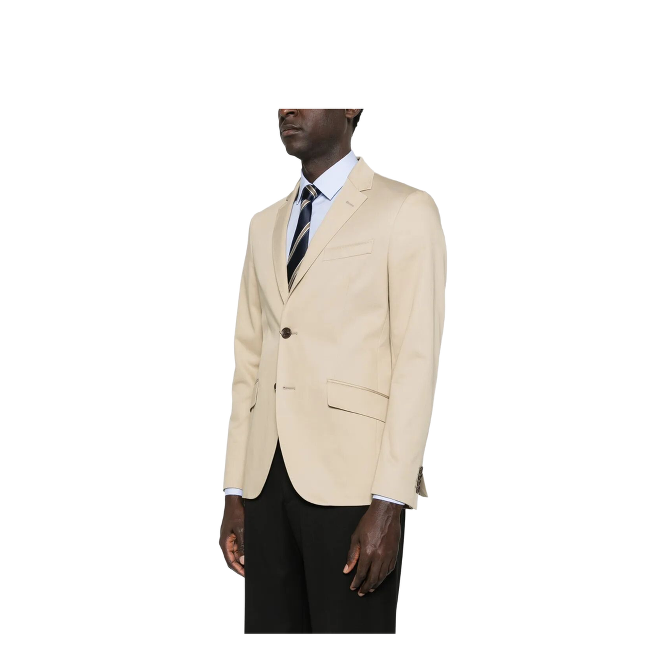 Roma Single-Breasted Cotton Blazer - Image 4
