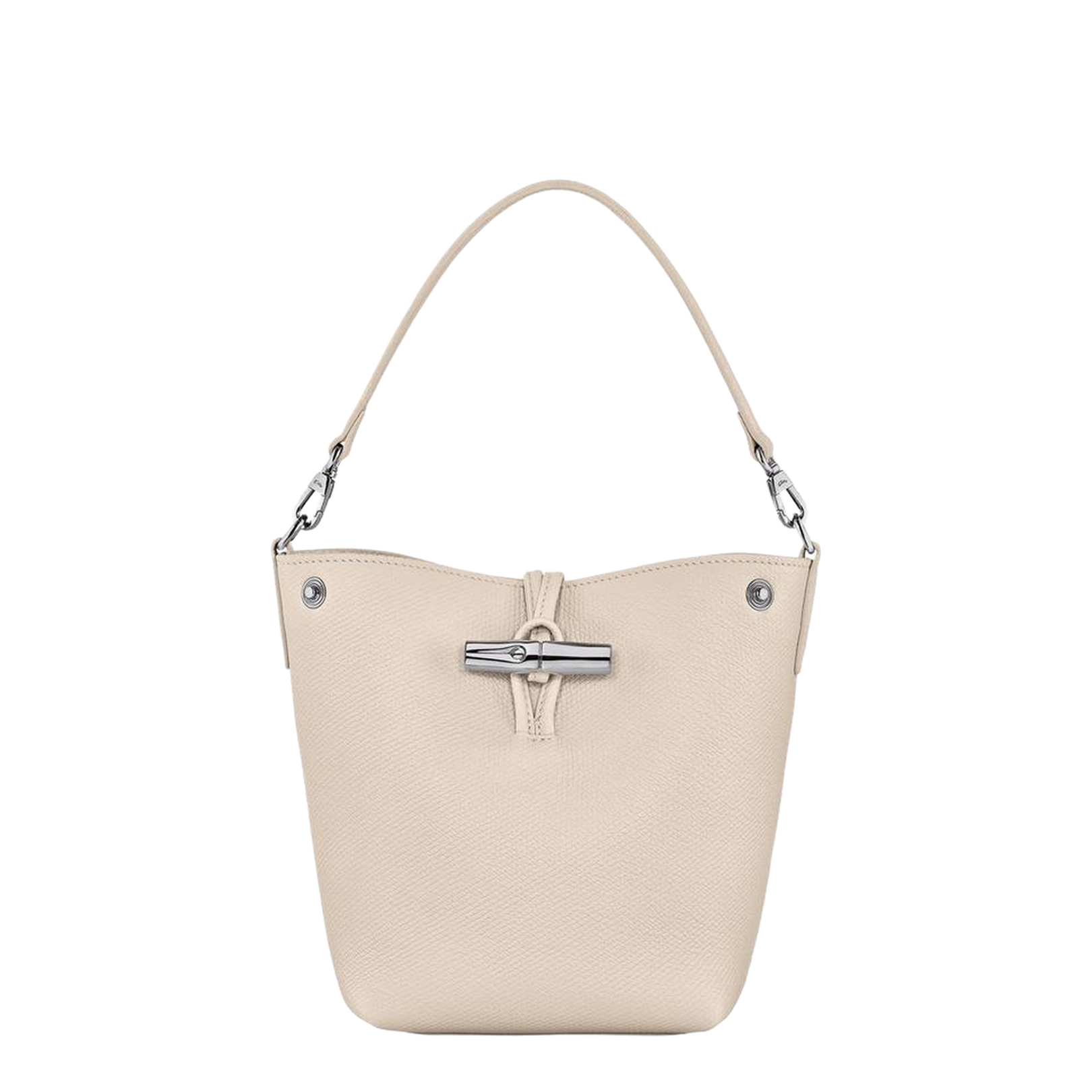 Le Roseau XS Cowhide Leather Bucket Bag - Paper (Beige) - Image 1