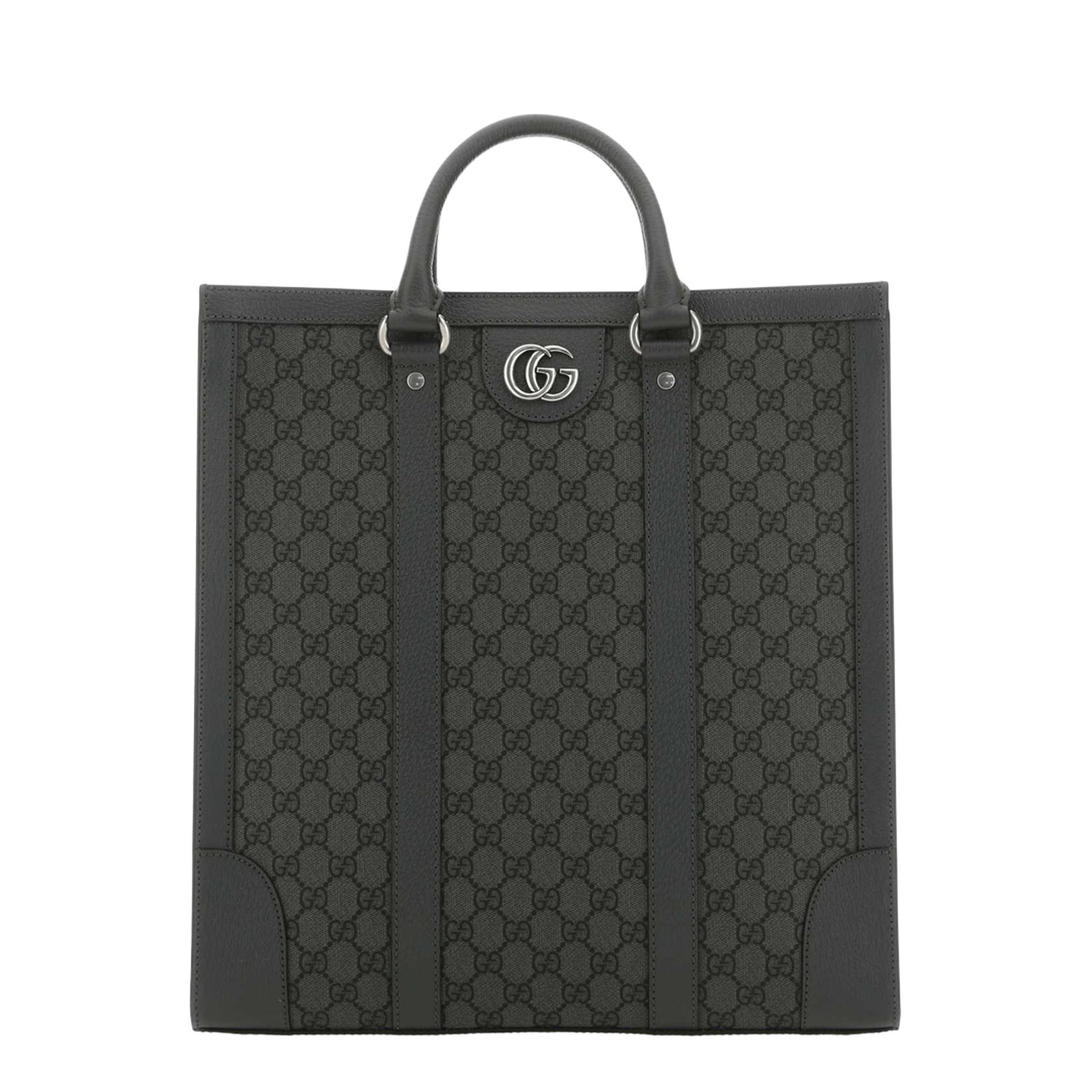 Ophidia Medium Canvas Tote - Grey - Image 1
