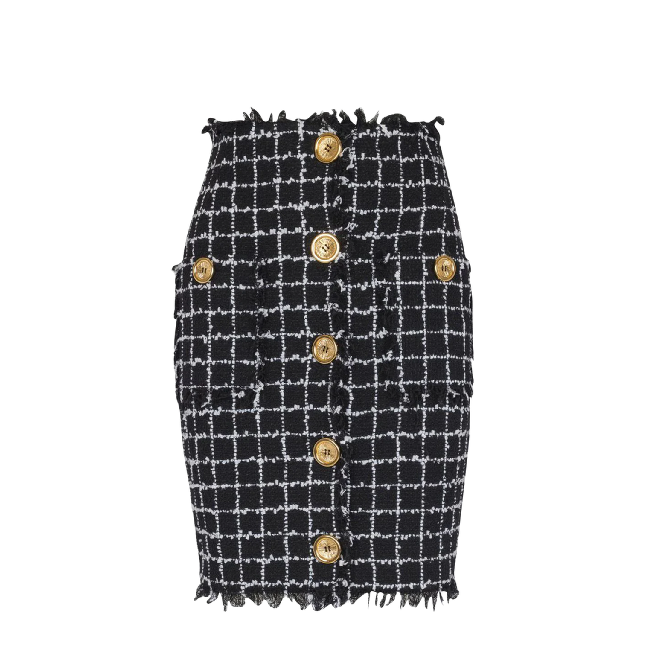 Women's Skirt Grid Pattern - Image 1
