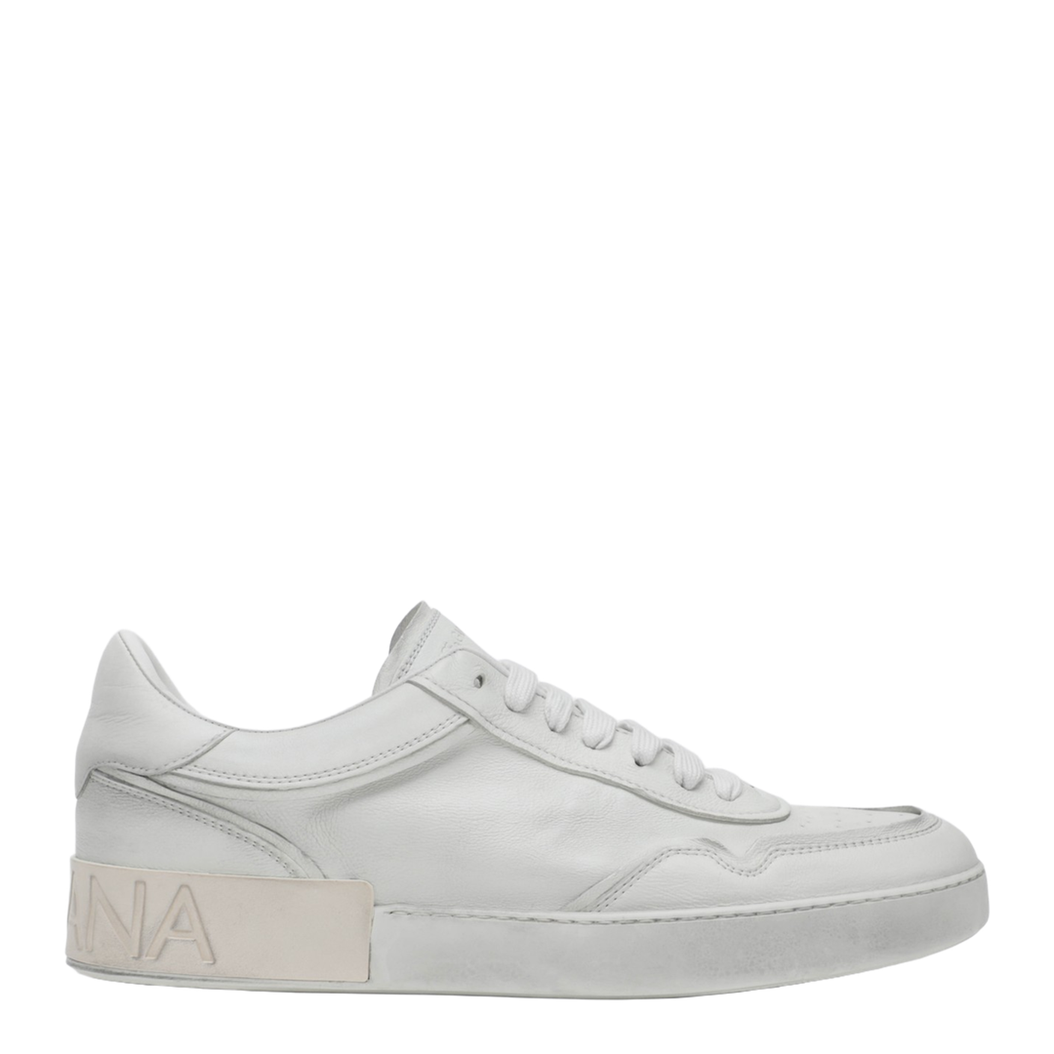 Vintage White Portofino Sneakers - Image 1