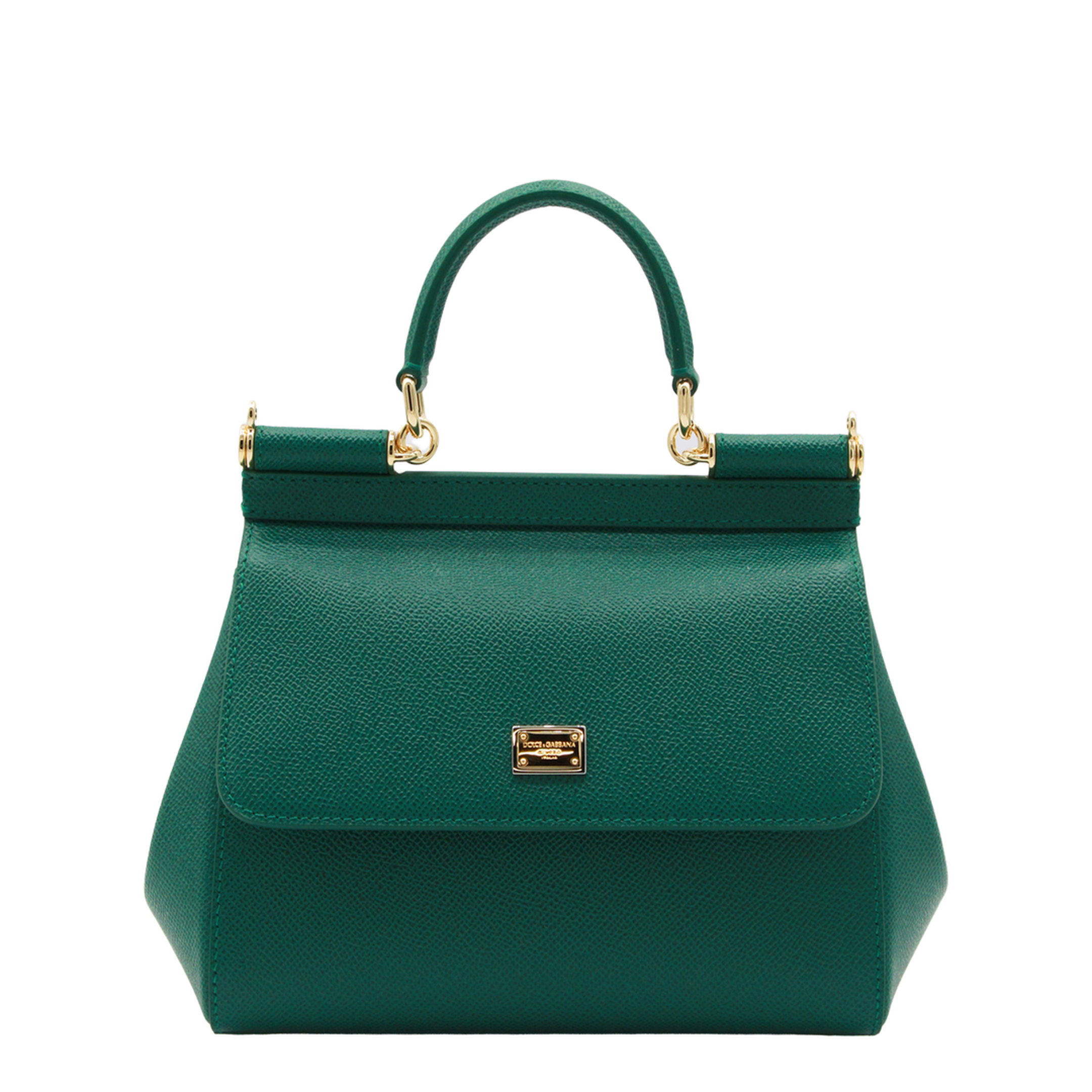 Sicily Medium Calfskin Handbag - Emerald Green - Image 2