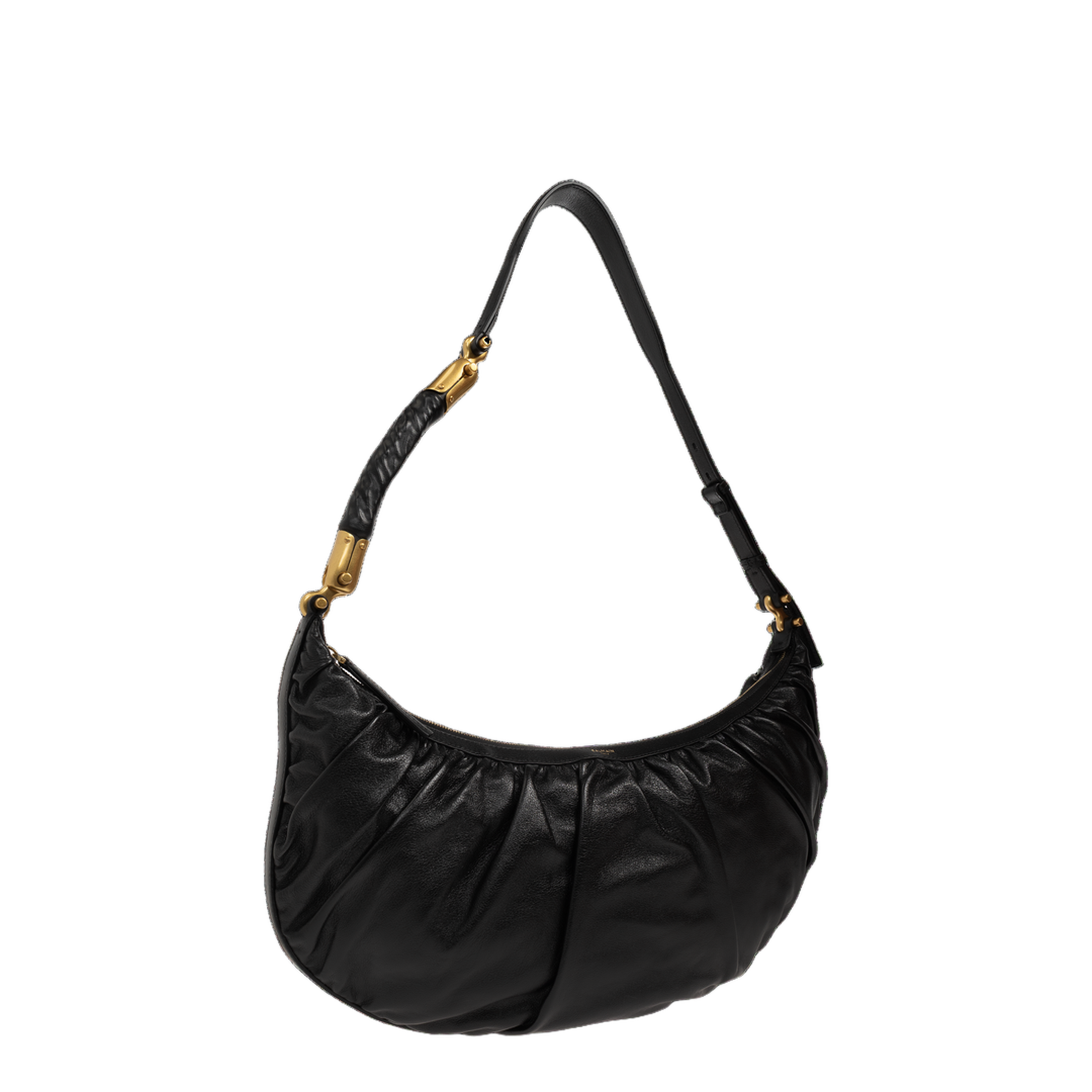 Ébène Calfskin Hobo Bag - Noir - Image 2