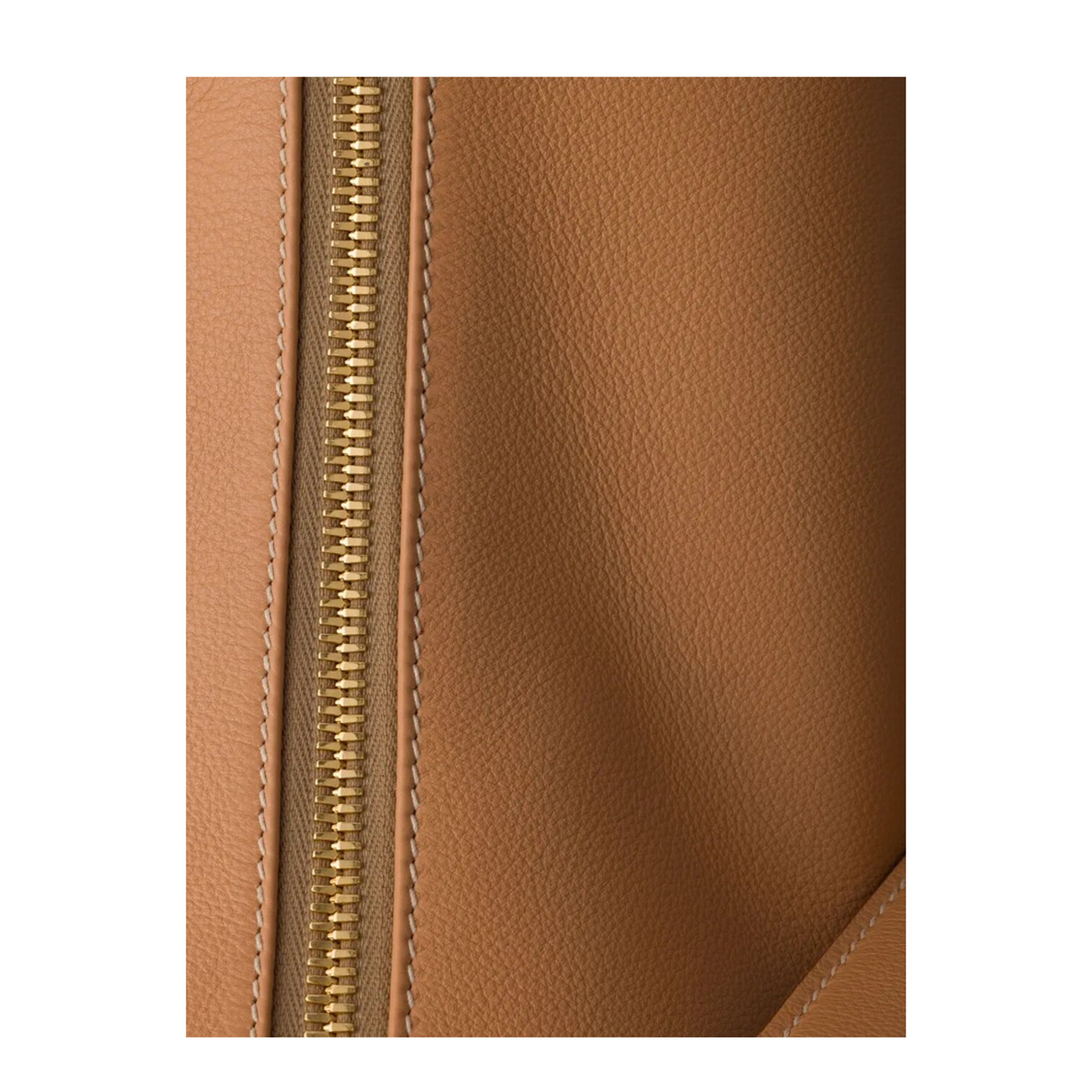 Peach Leather Large Crossbody Bag - Image 5