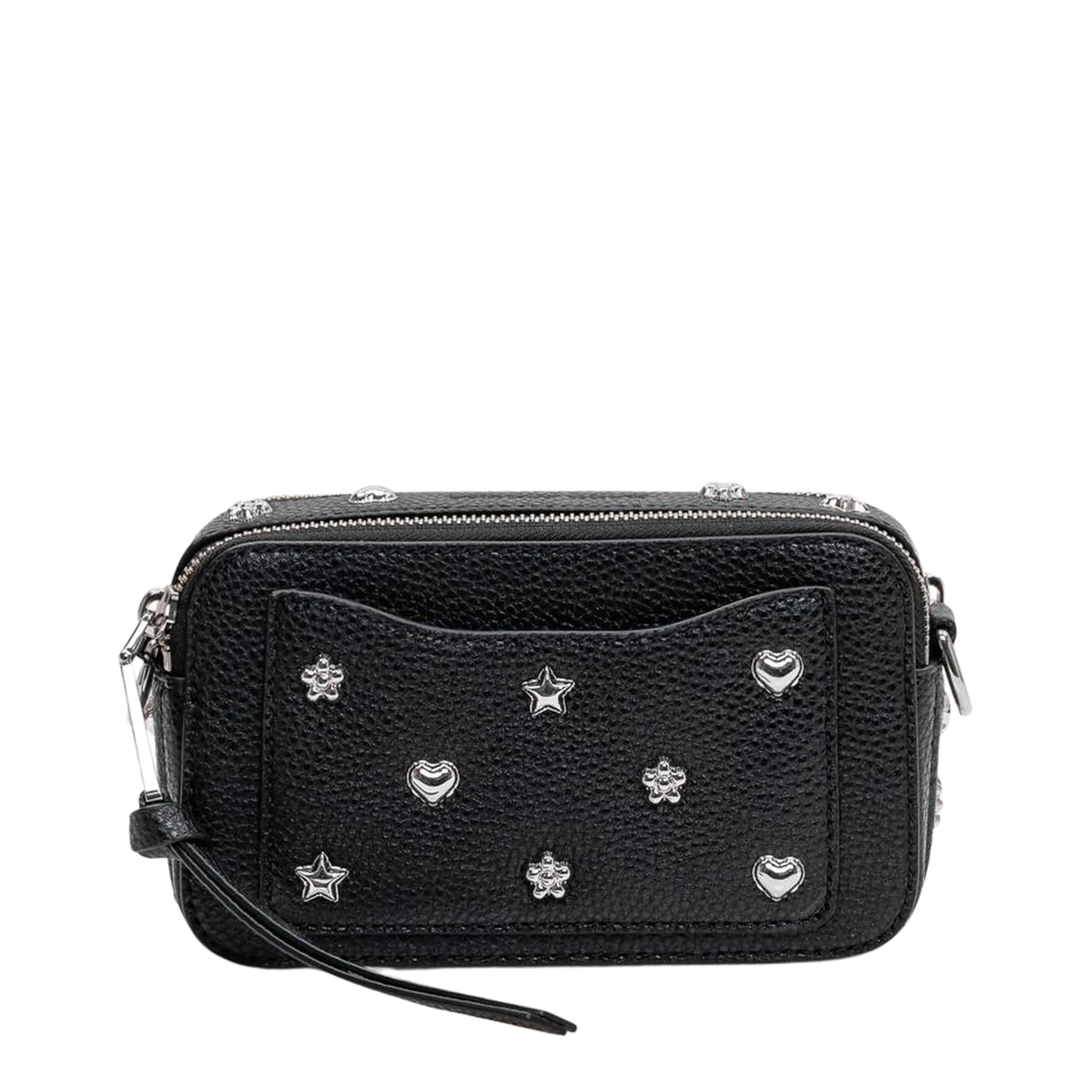 The Snapshot Mini Pebbled Leather Crossbody - Black Multi - Image 4