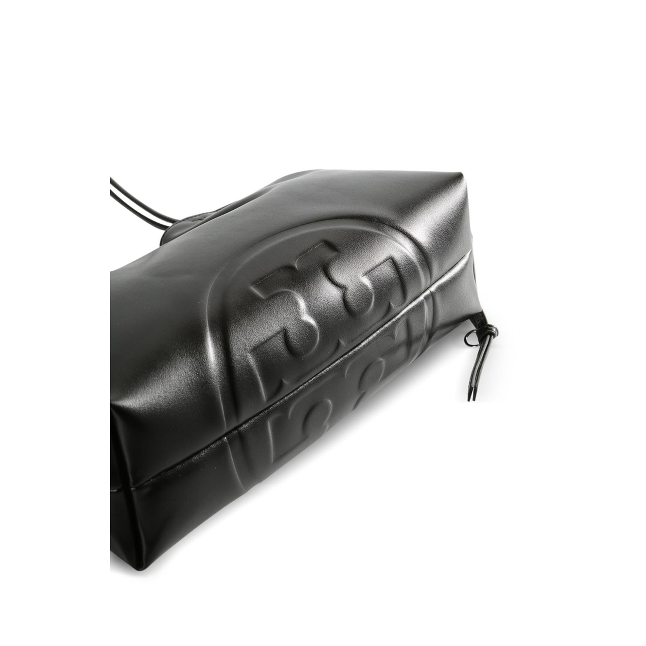 Ella Natuura Small Lucida Mat Drawstring Tote - Black - Image 3