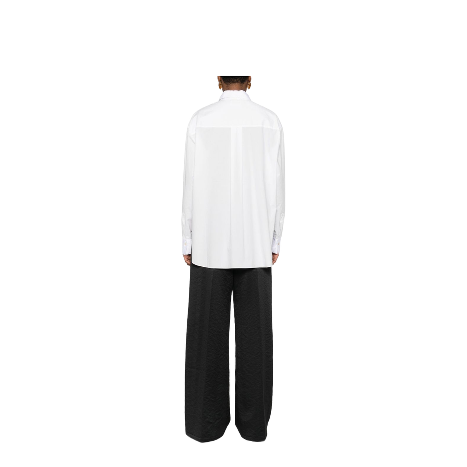 Oversized Shirt in Cotton Poplin - Image 5