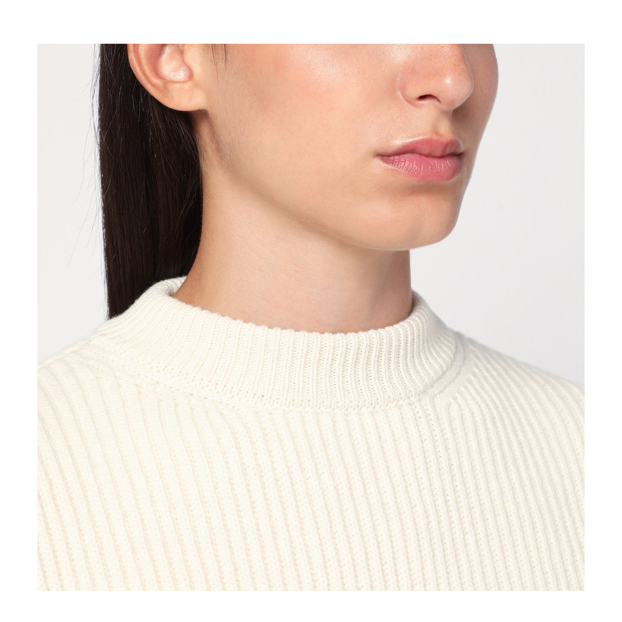 Knitted Sweater White - Image 2