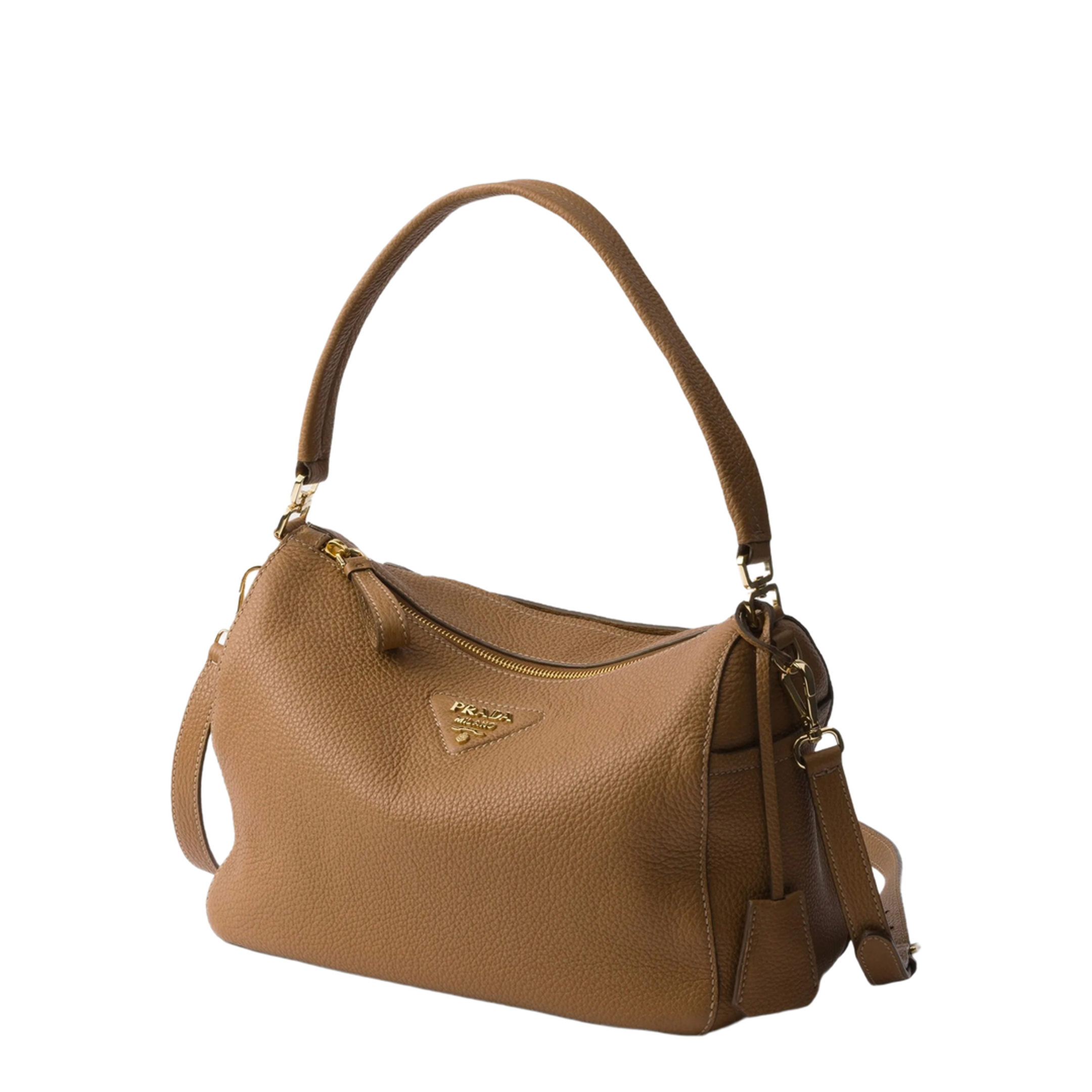 Medium Calfskin Shoulder Bag - Caramel - Image 3