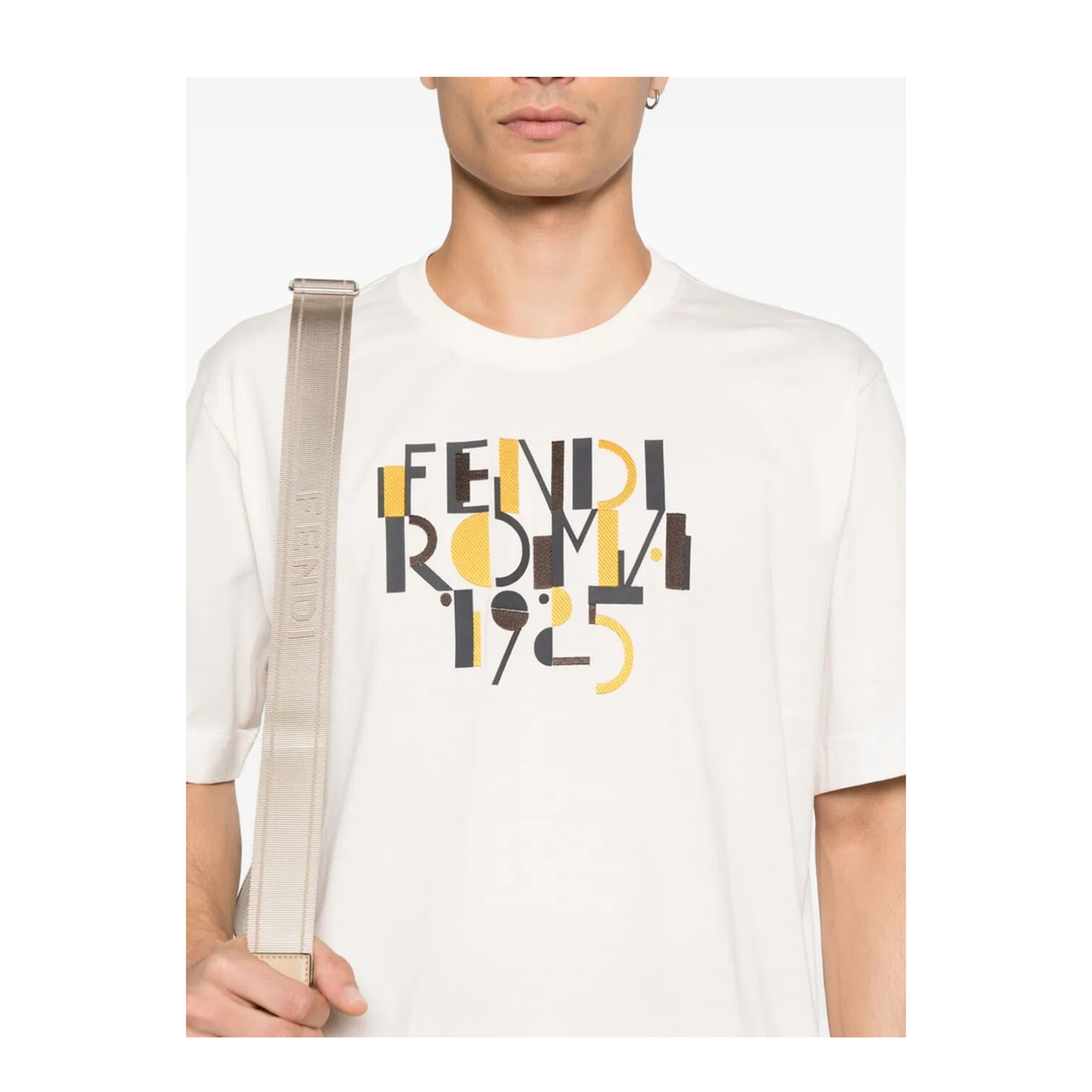 Roma 1925 Print Cotton T-Shirt - Image 8