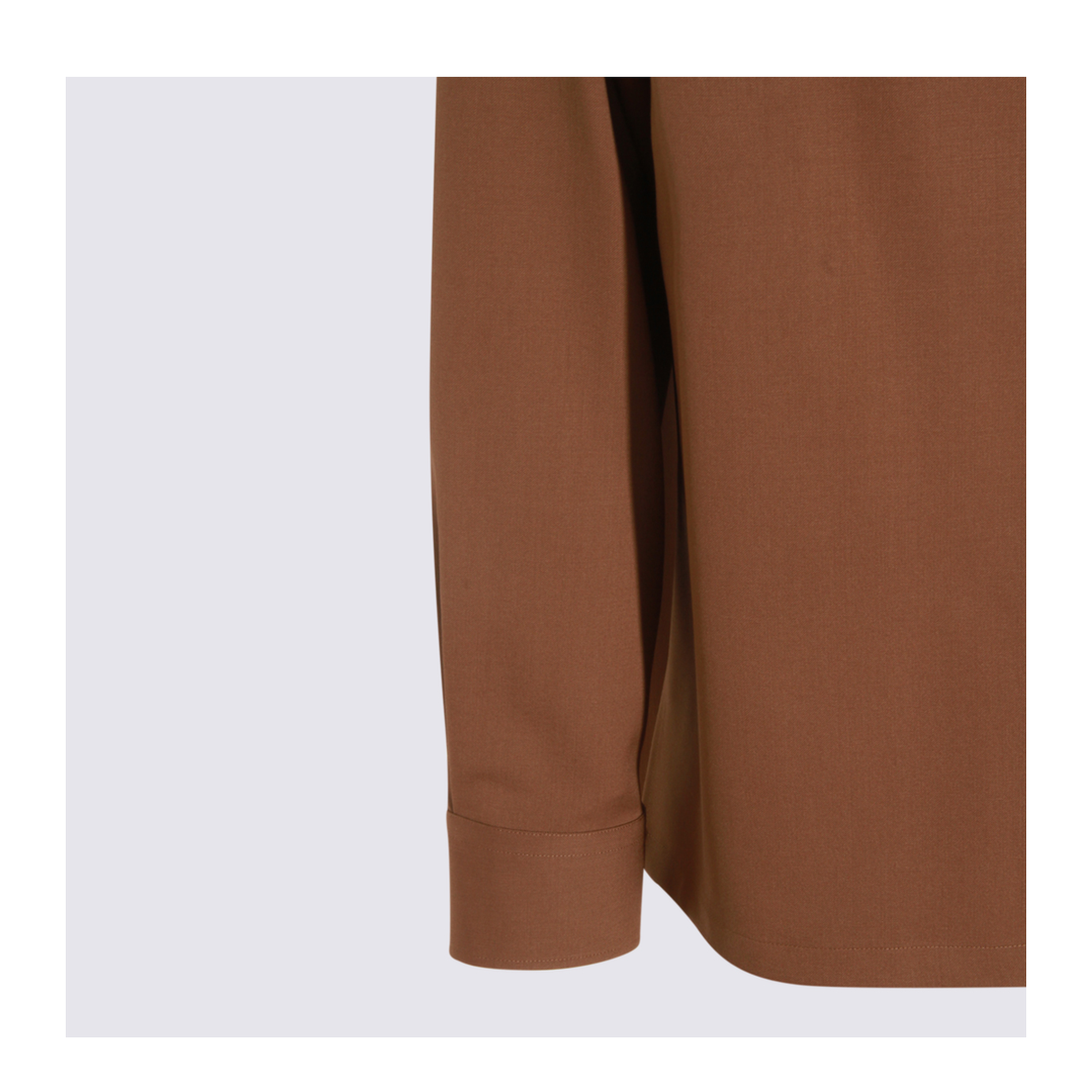 Rust-coloured Wool Shirt - Image 6