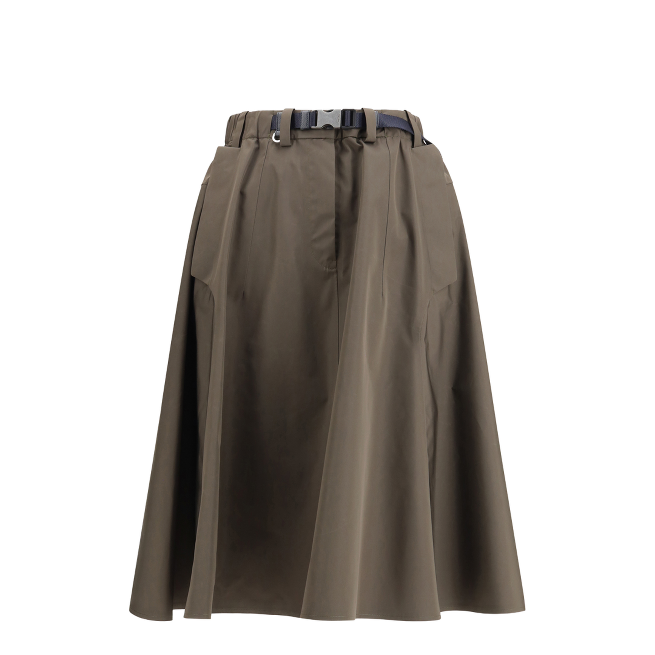 Nylon Midi Skirt - Image 1