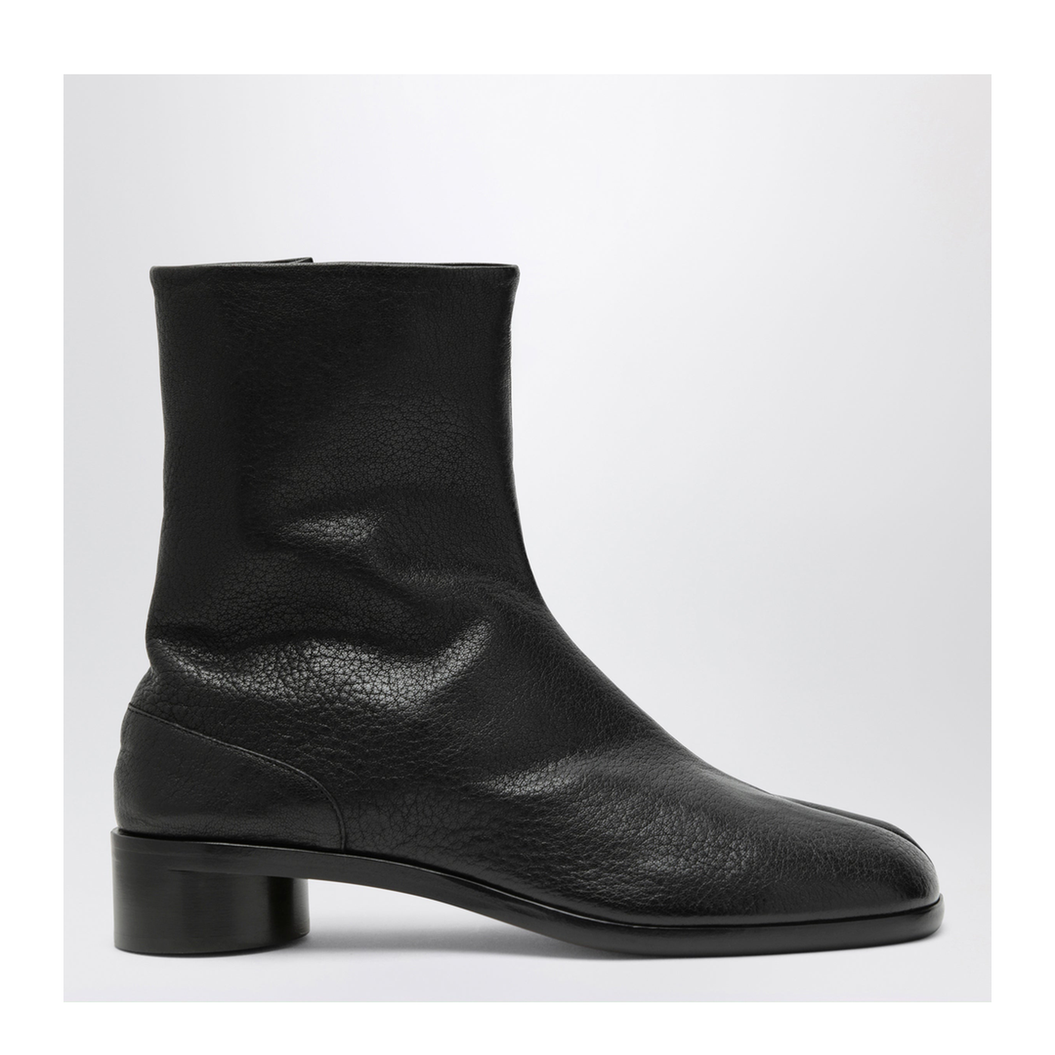 Tabi Leather Ankle Boots in Black - Image 1
