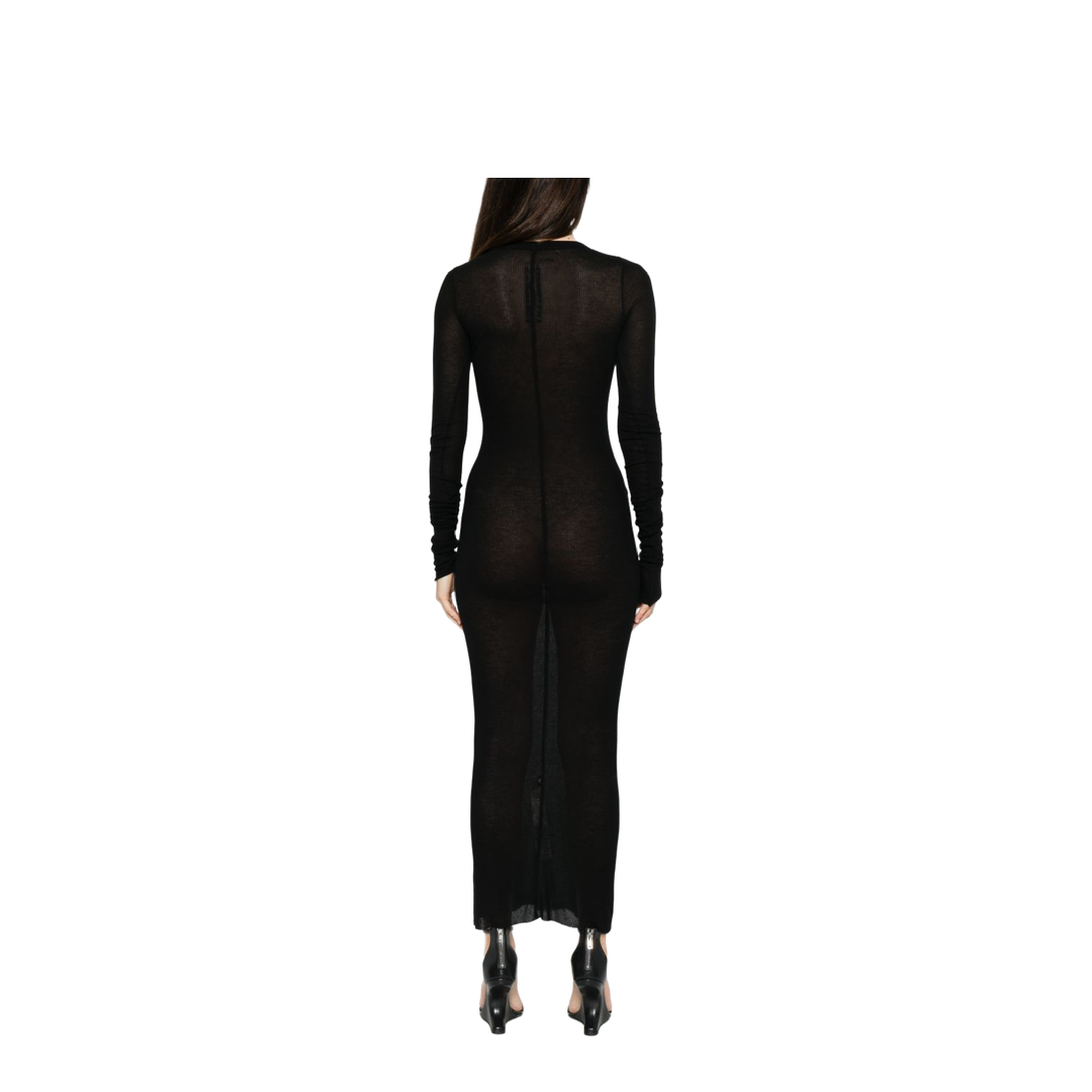 Long-Sleeved Midi Dress - Image 2