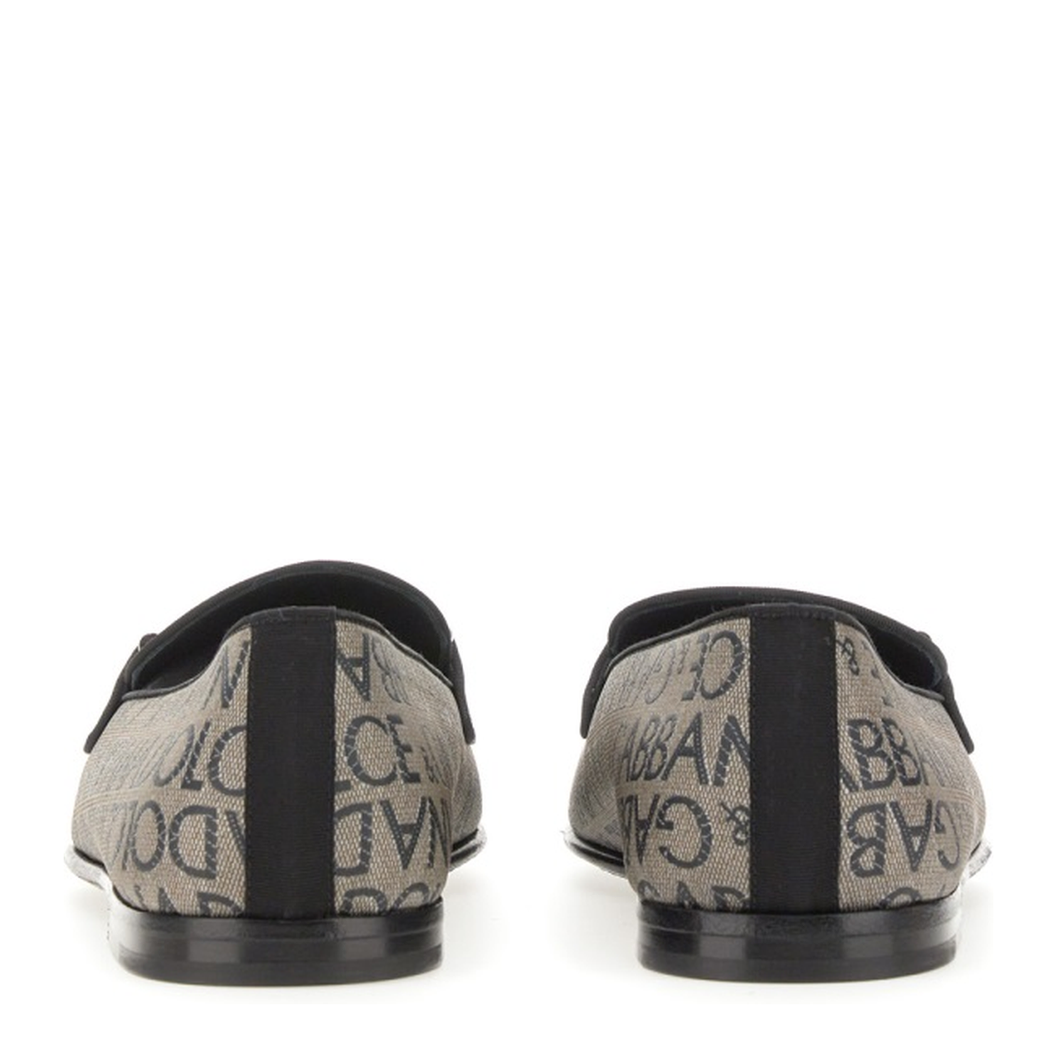 Loafers with all-over lettering logo print - Image 3