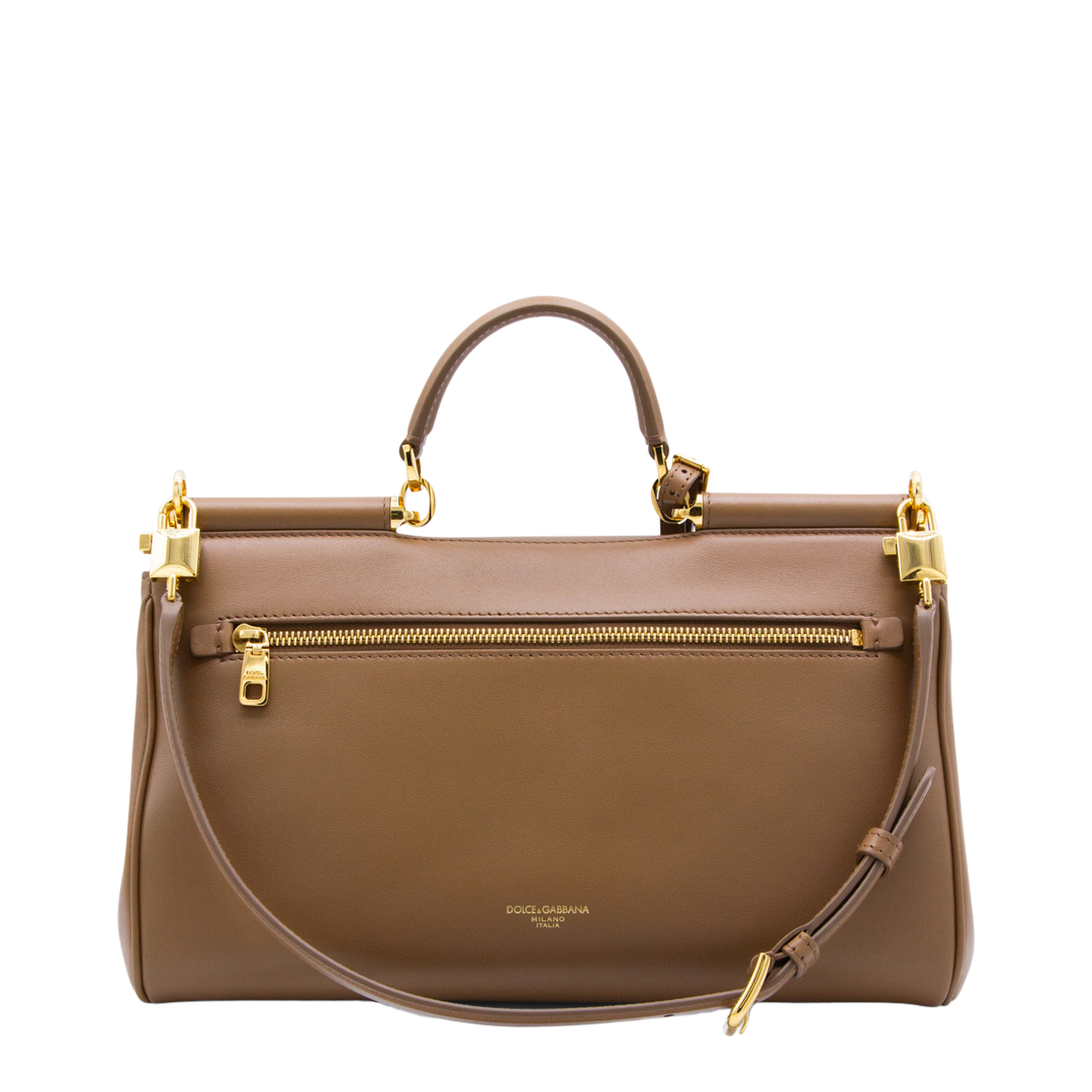 My Sicily Medium Calfskin Handbag - Brown - Image 5