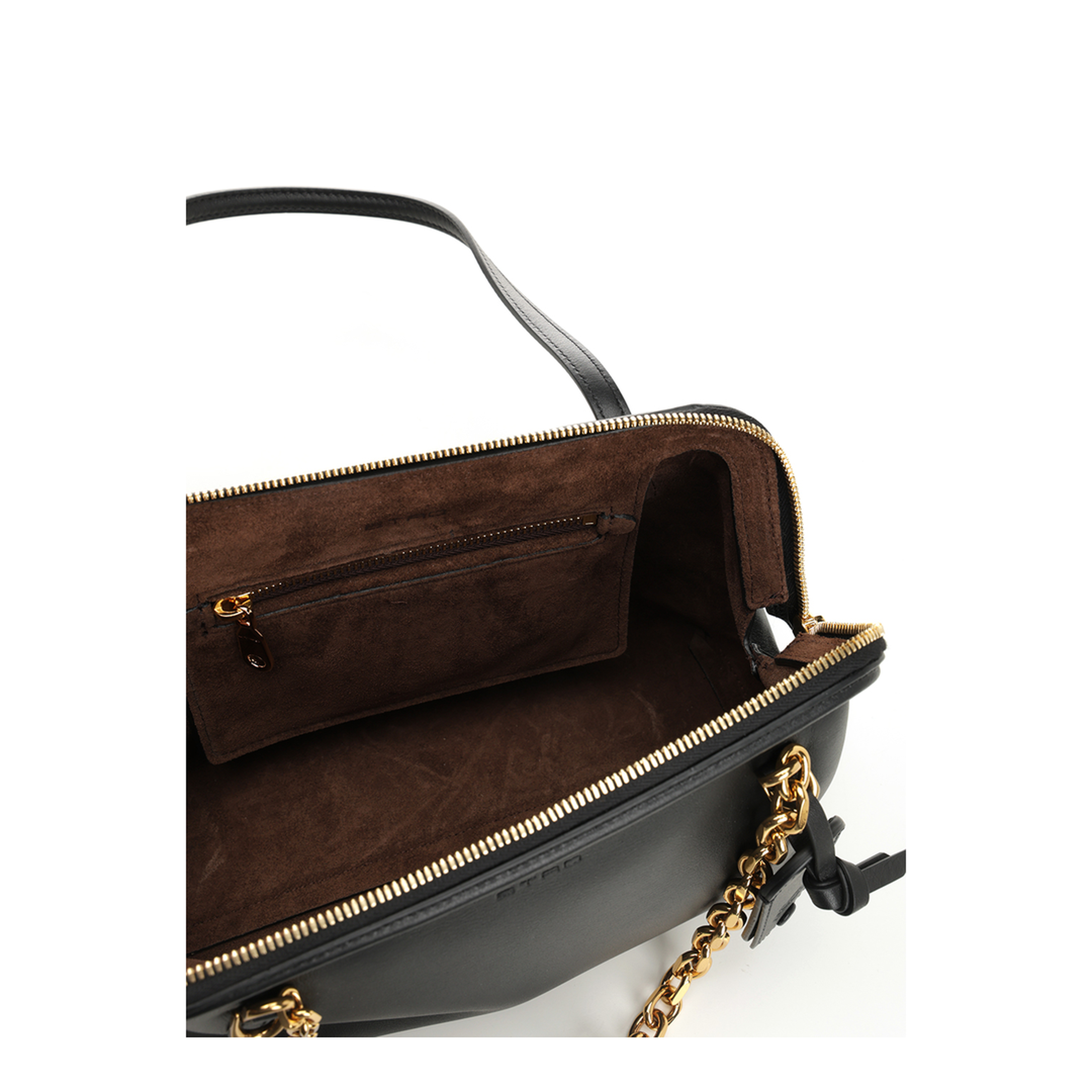 Doc Small Leather Shoulder Bag - Black - Image 4