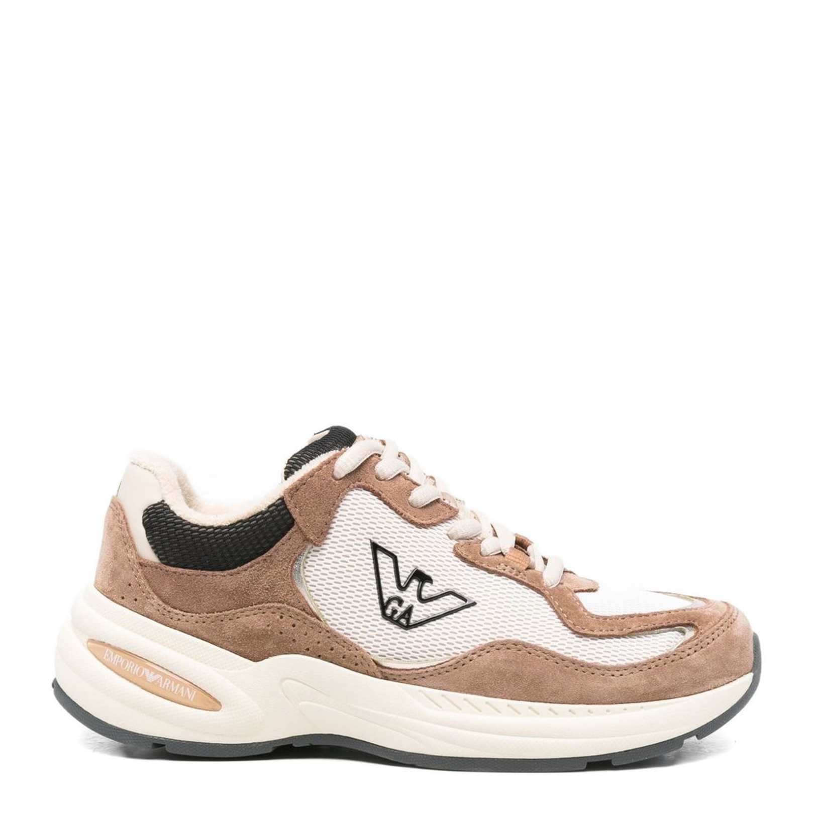 Mesh Sneakers with Suede Details - Image 1