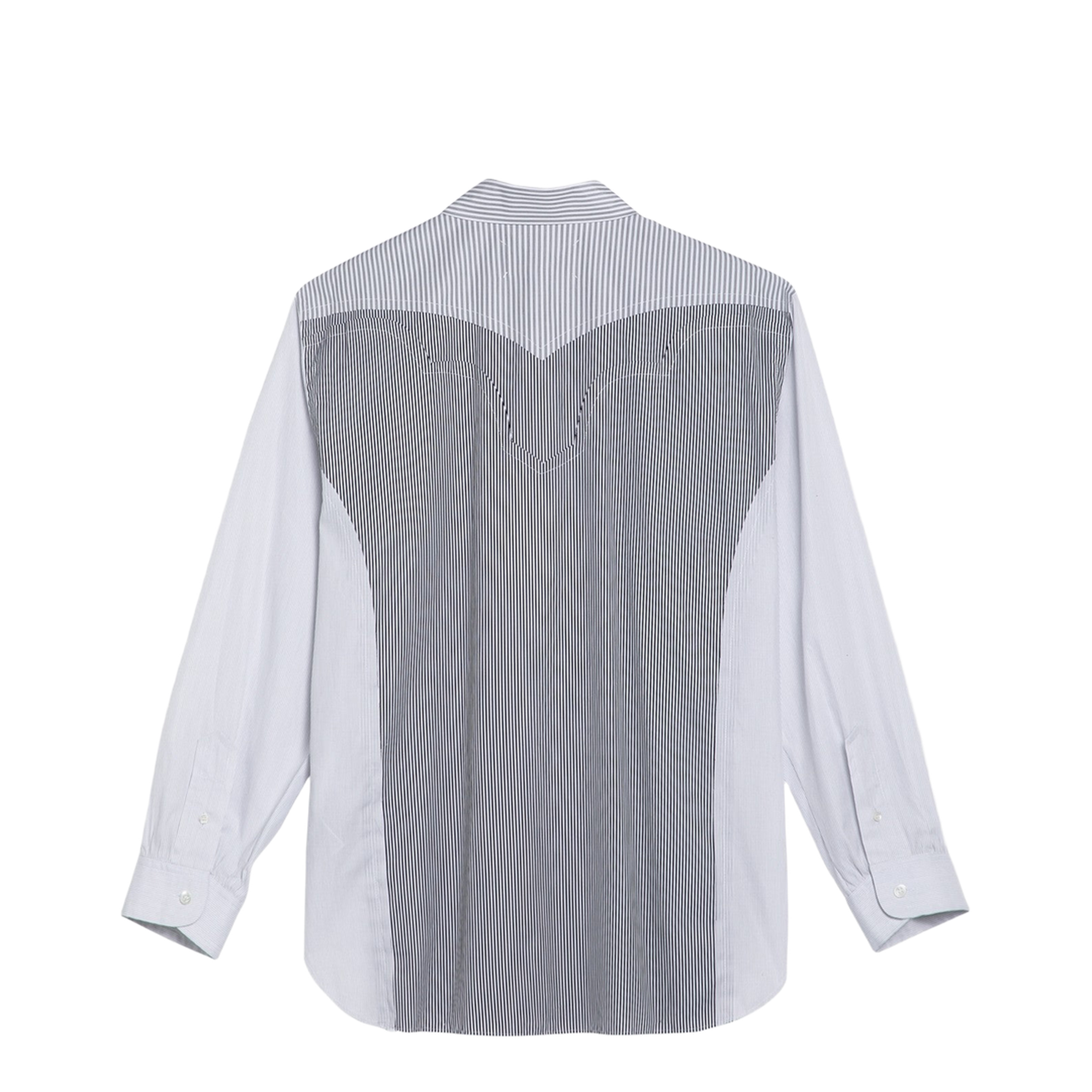 Striped Patchwork Shirt - Image 2