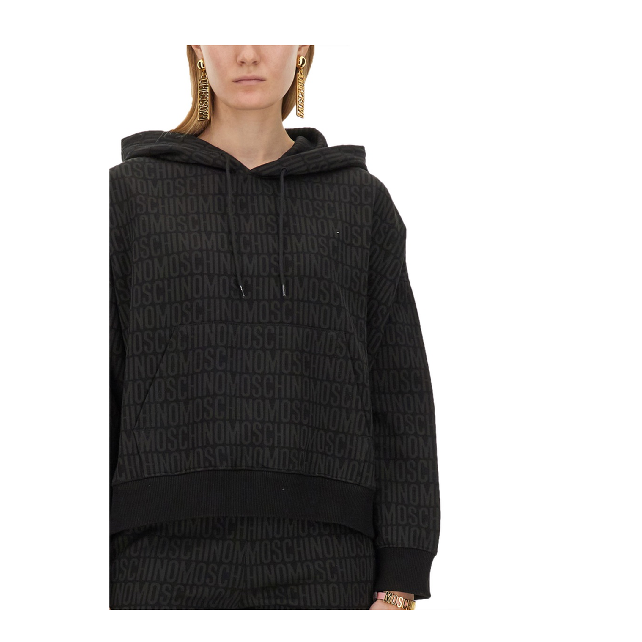 Sweatshirt with All Over Logo - Image 4