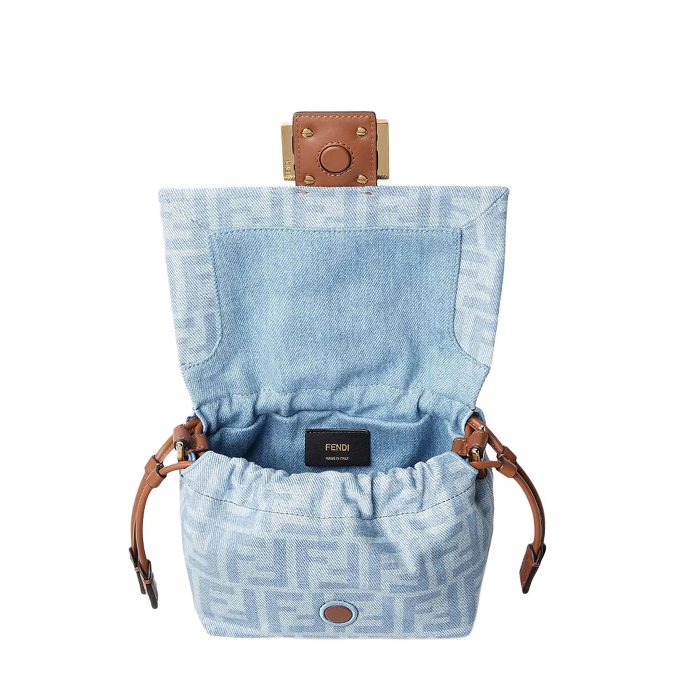 Mamma Baguette Small Denim Mini-Bag - Image 4