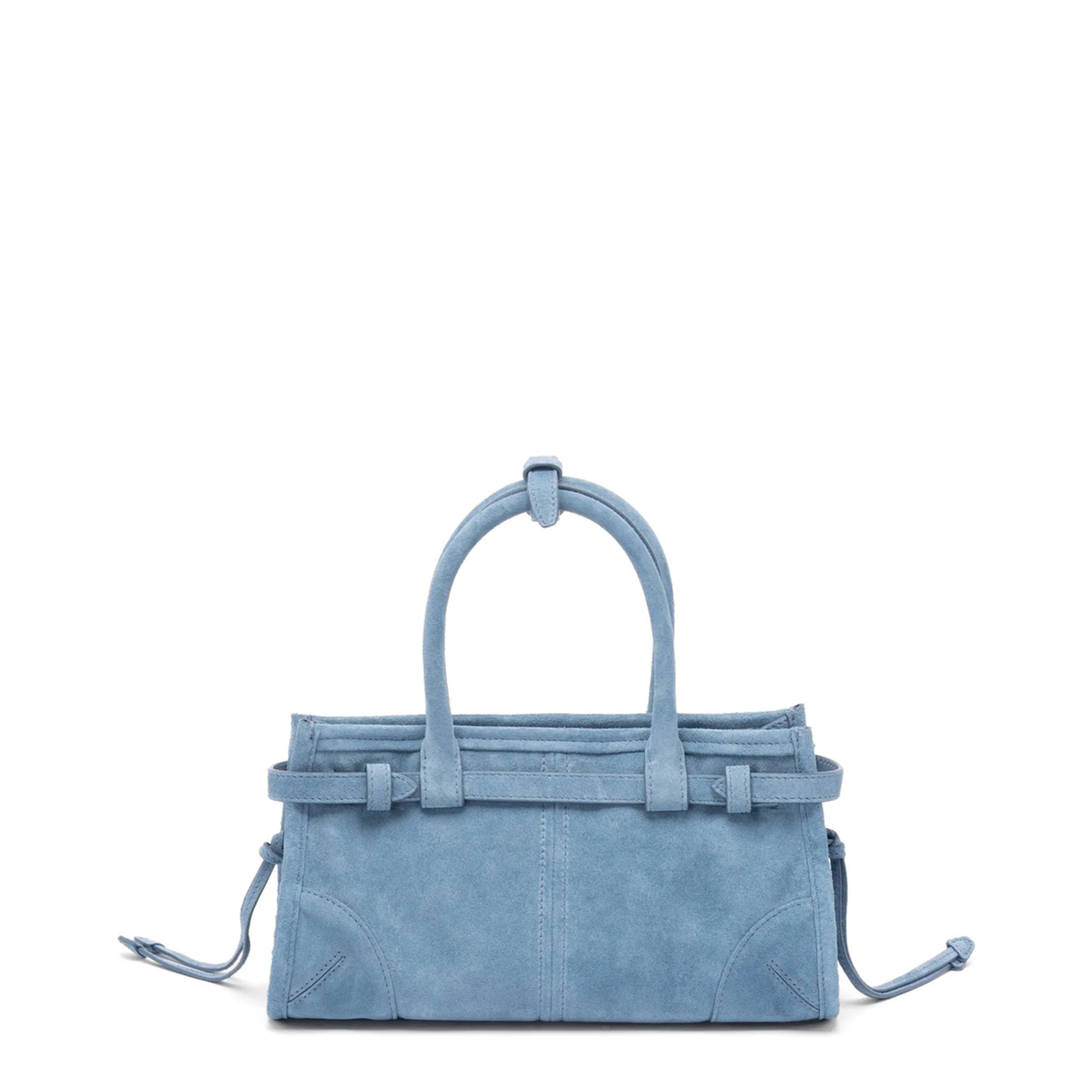 Bonnie Mini Leather Handbag - Light Blue - Image 2