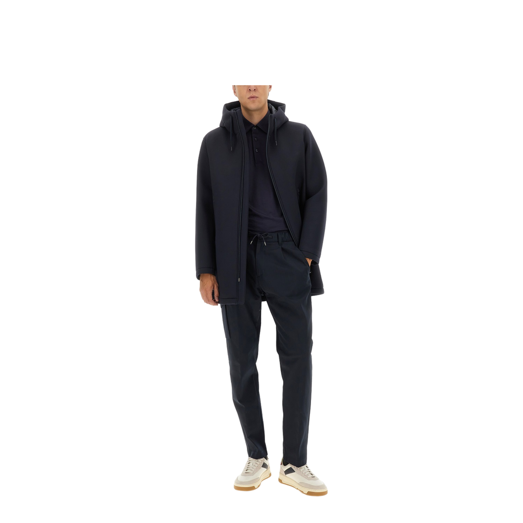 Long Parka in Three Layers Scuba - Image 2