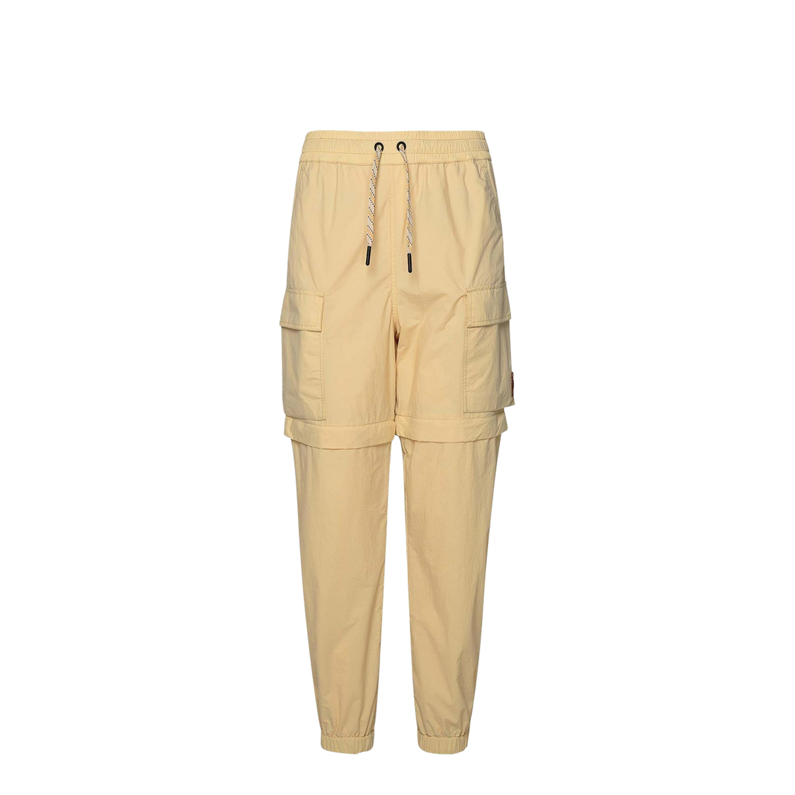 Cream Polyamide Sporty Pants - Image 1